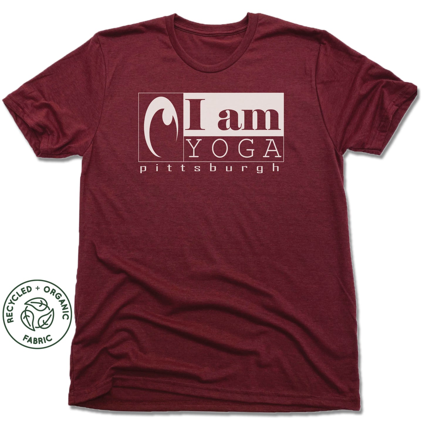 I AM YOGA PITTSBURGH | UNISEX VINO RED Recycled Tri-Blend