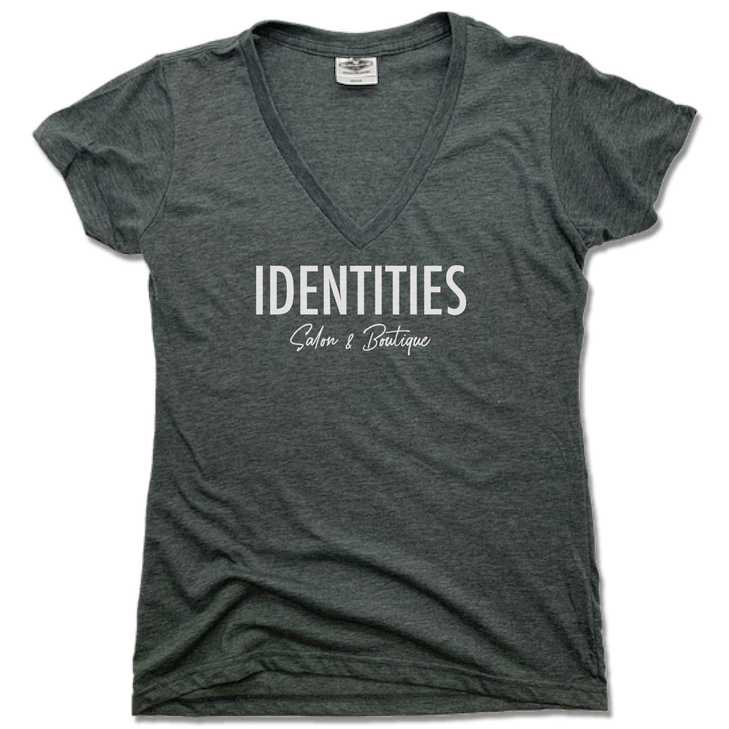 IDENTITIES SALON & BOUTIQUE | LADIES V-NECK | LOGO