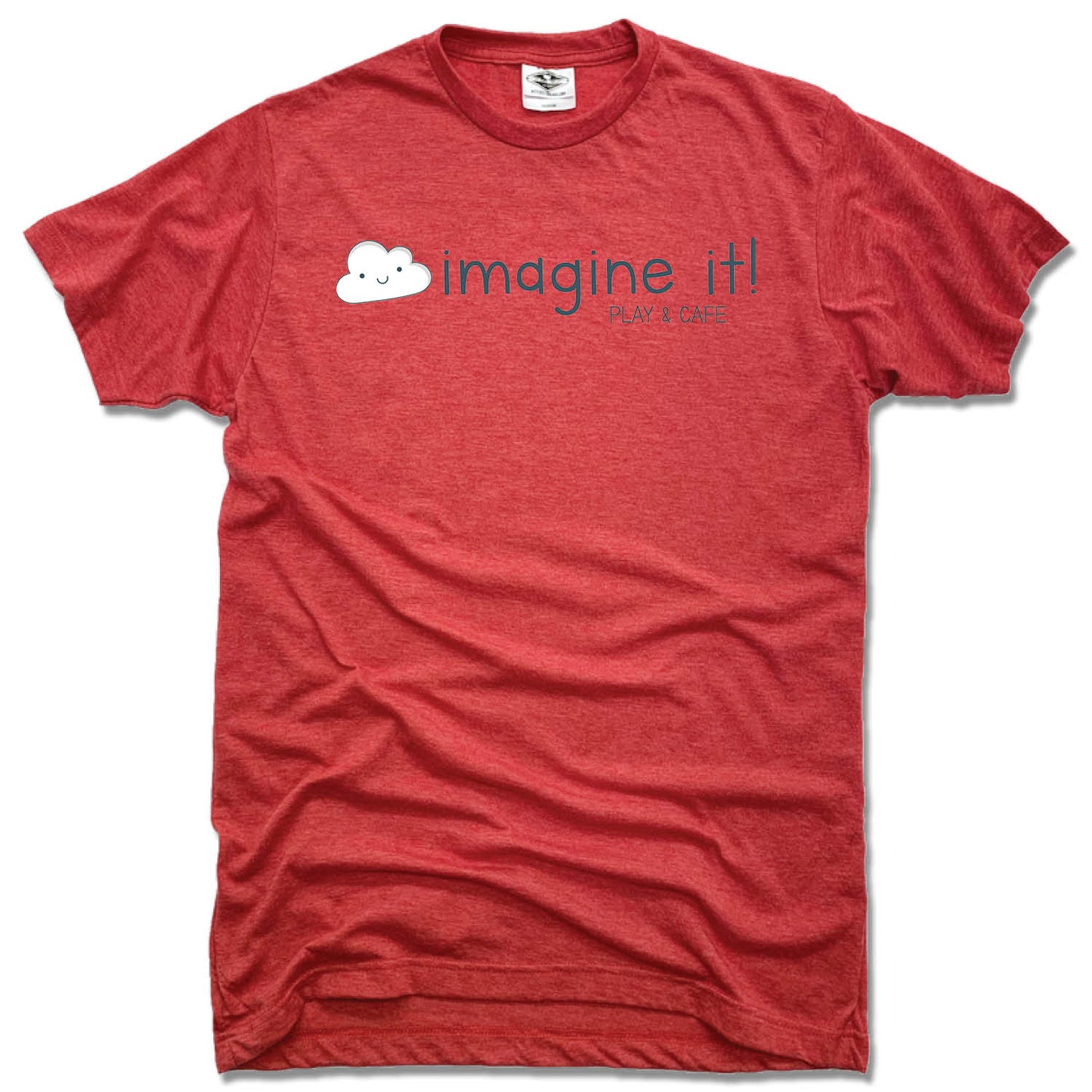 IMAGINE IT! PLAY & CAFE | UNISEX RED TEE | LOGO