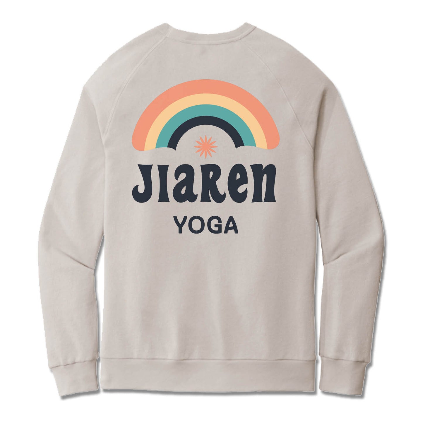 JIAREN YOGA STUDIO | LIGHT GRAY FRENCH TERRY SWEATSHIRT | GIVEWITHJIAREN