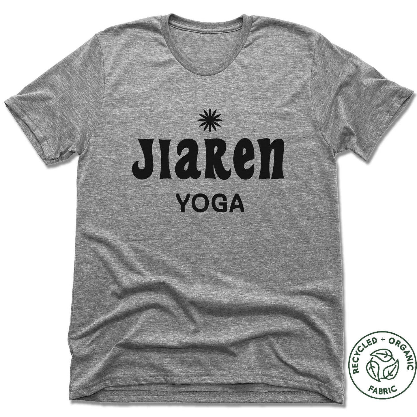 JIAREN YOGA STUDIO | UNISEX GRAY Recycled Tri-Blend | LOGO