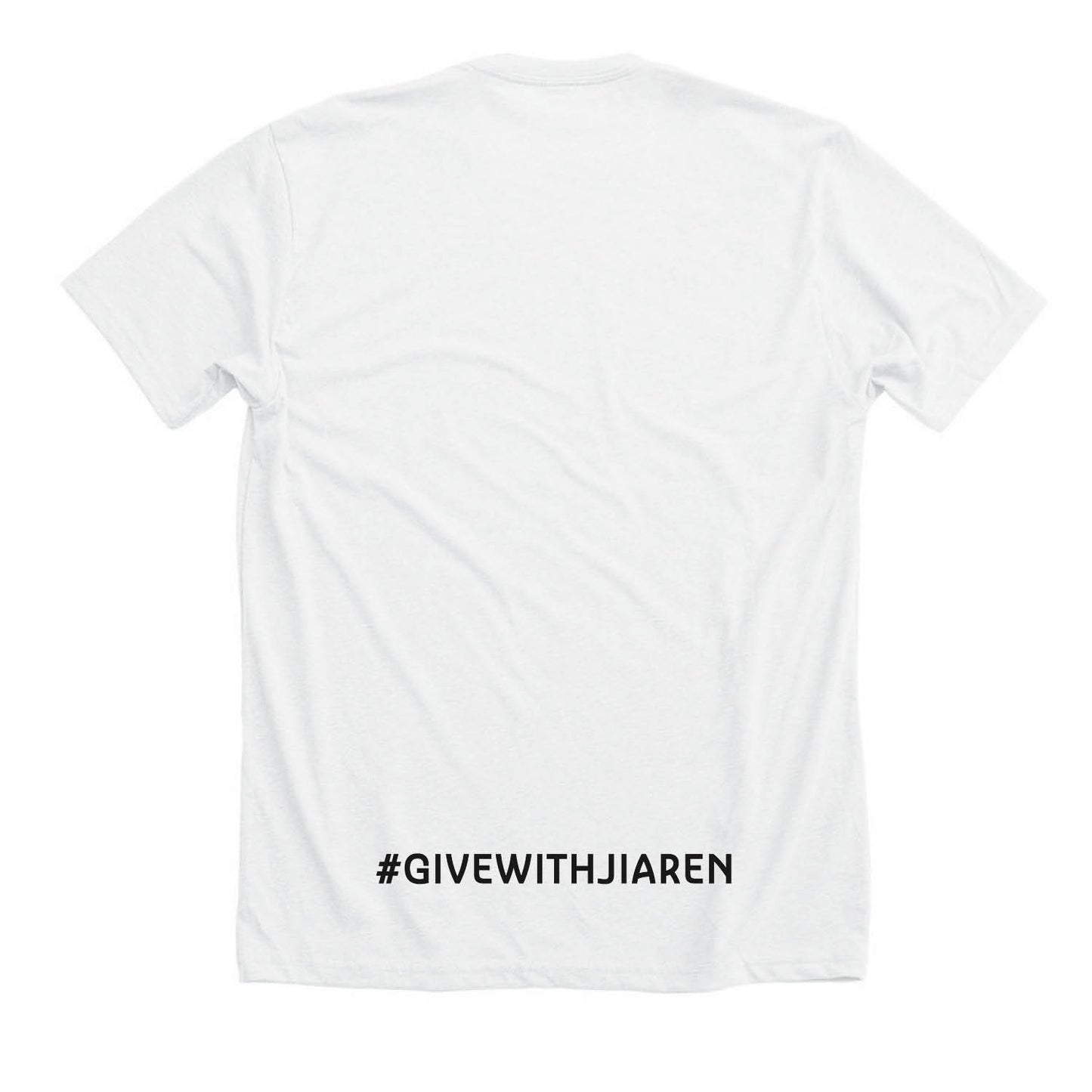 JIAREN YOGA STUDIO | UNISEX WHITE Recycled Tri-Blend | BLACK LOGO