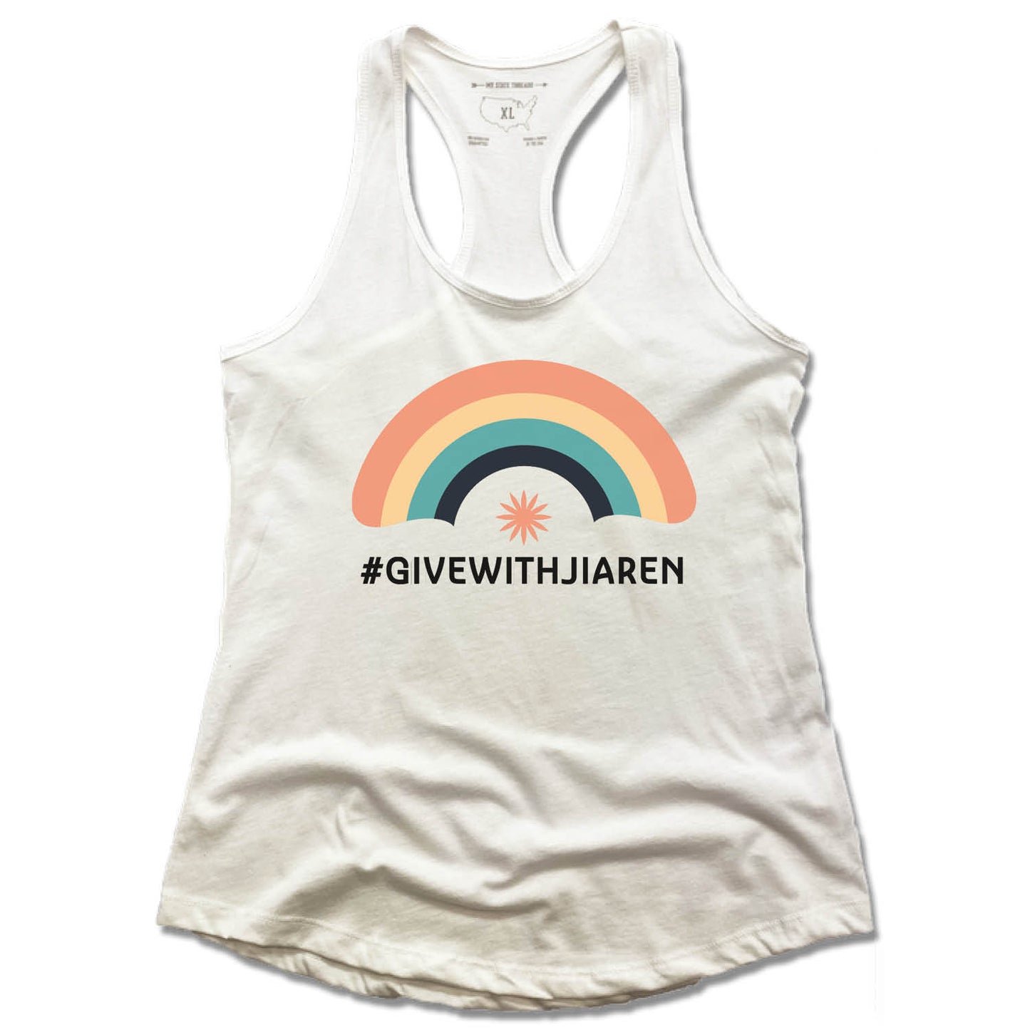 JIAREN YOGA STUDIO | LADIES WHITE TANK | GIVEWITHJIAREN