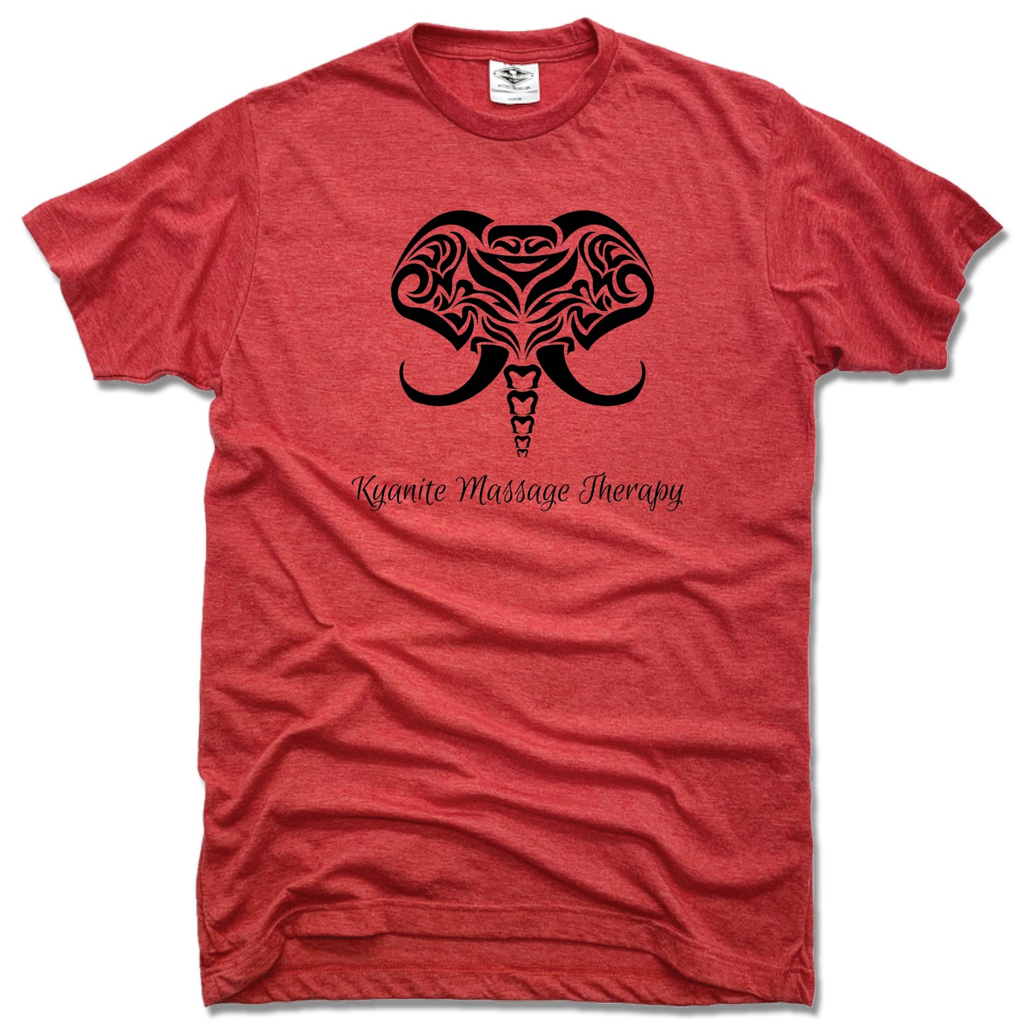 KYANITE MASSAGE THERAPY | UNISEX RED TEE | ELEPHANT - My State Threads
