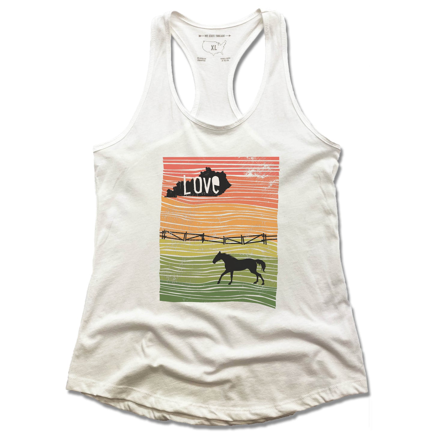 KENTUCKY | LADIES TANK | LOVE LINE ART