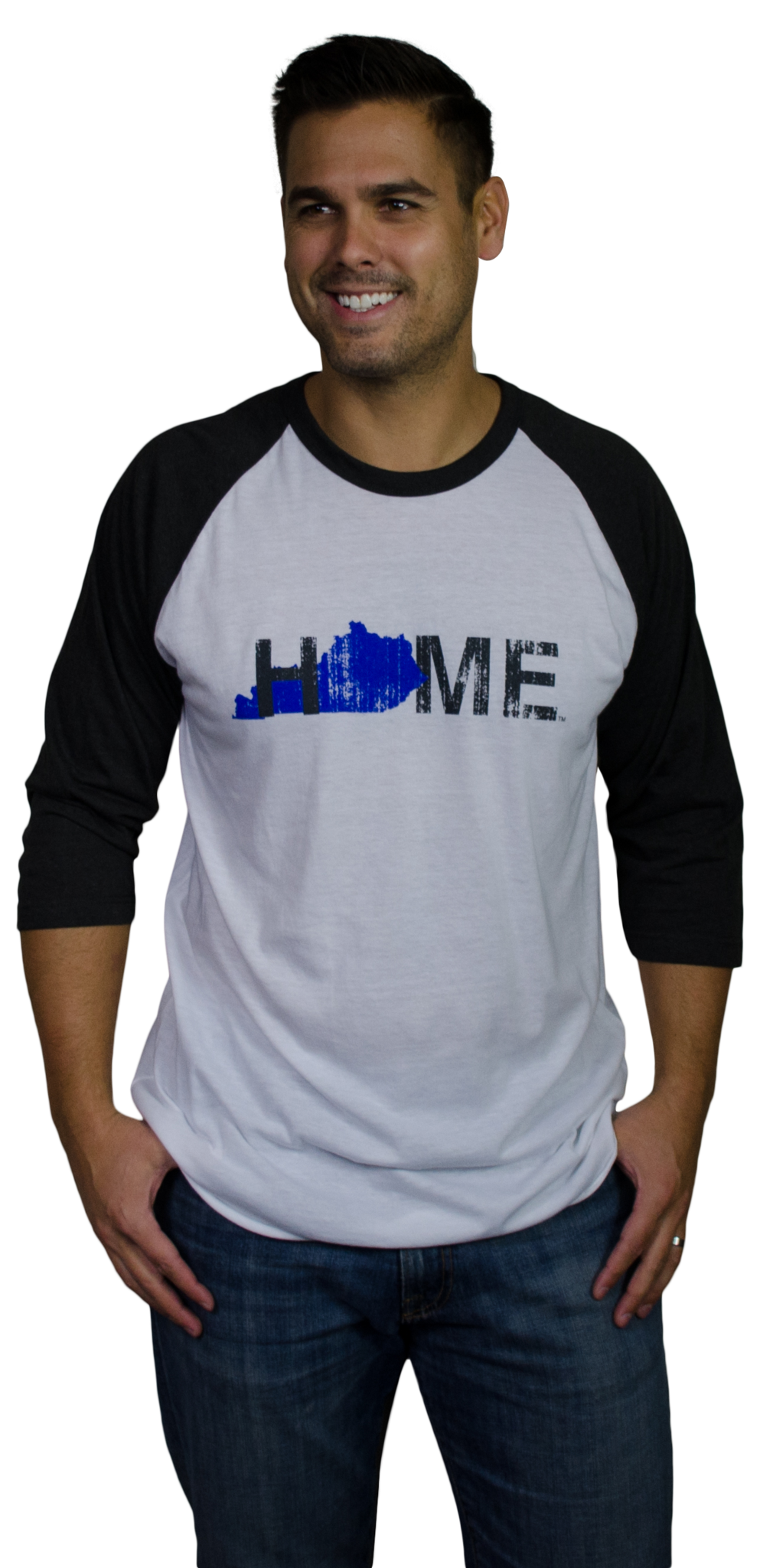 KENTUCKY 3/4 SLEEVE | HOME | BLUE - My State Threads