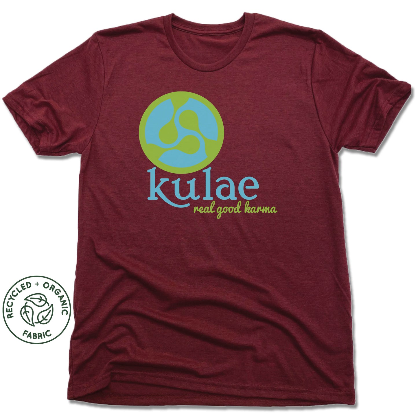 KULAE YOGA | UNISEX VINO RED Recycled Tri-Blend | KULAE LOGO