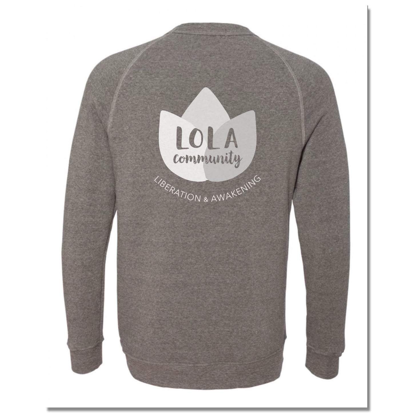 LIL OMM YOGA | FLEECE SWEATSHIRT | WHITE LOGO