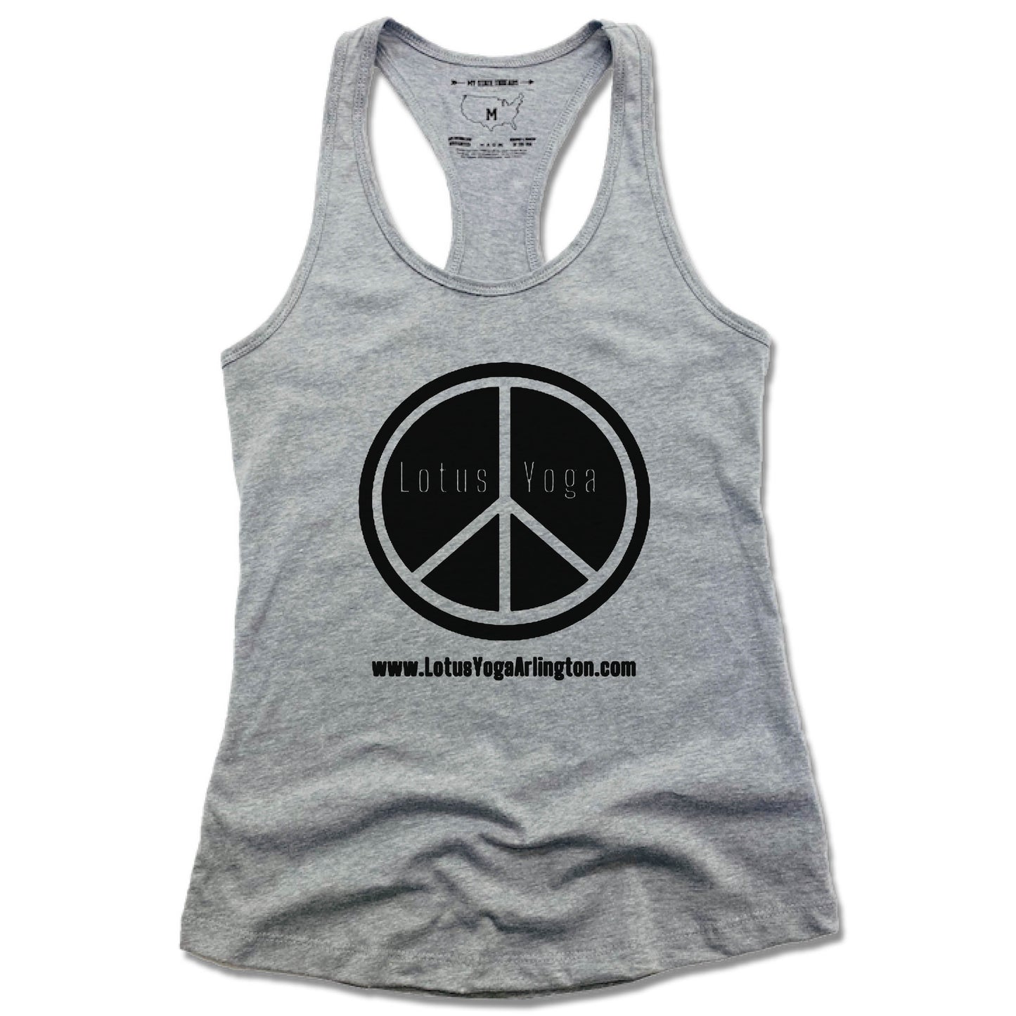 LOTUS YOGA STUDIO | LADIES GRAY TANK | LOGO