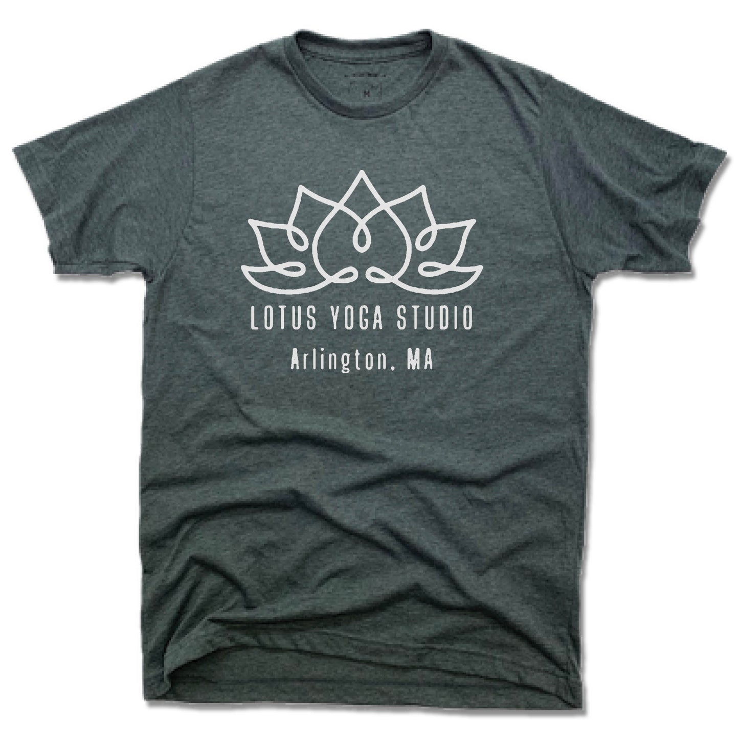 LOTUS YOGA STUDIO | UNISEX TEE | WHITE LOGO