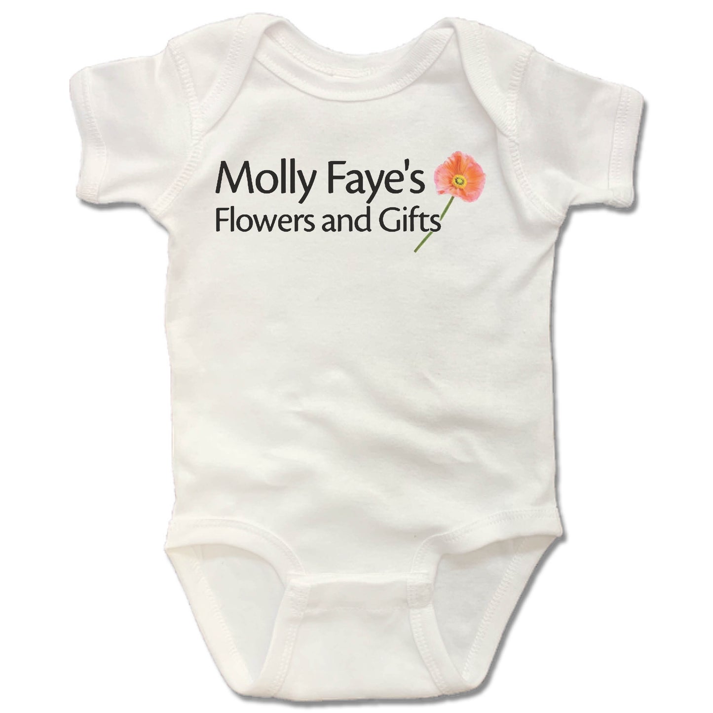 MOLLY FAYE'S | WHITE ONESIE | DESIGN