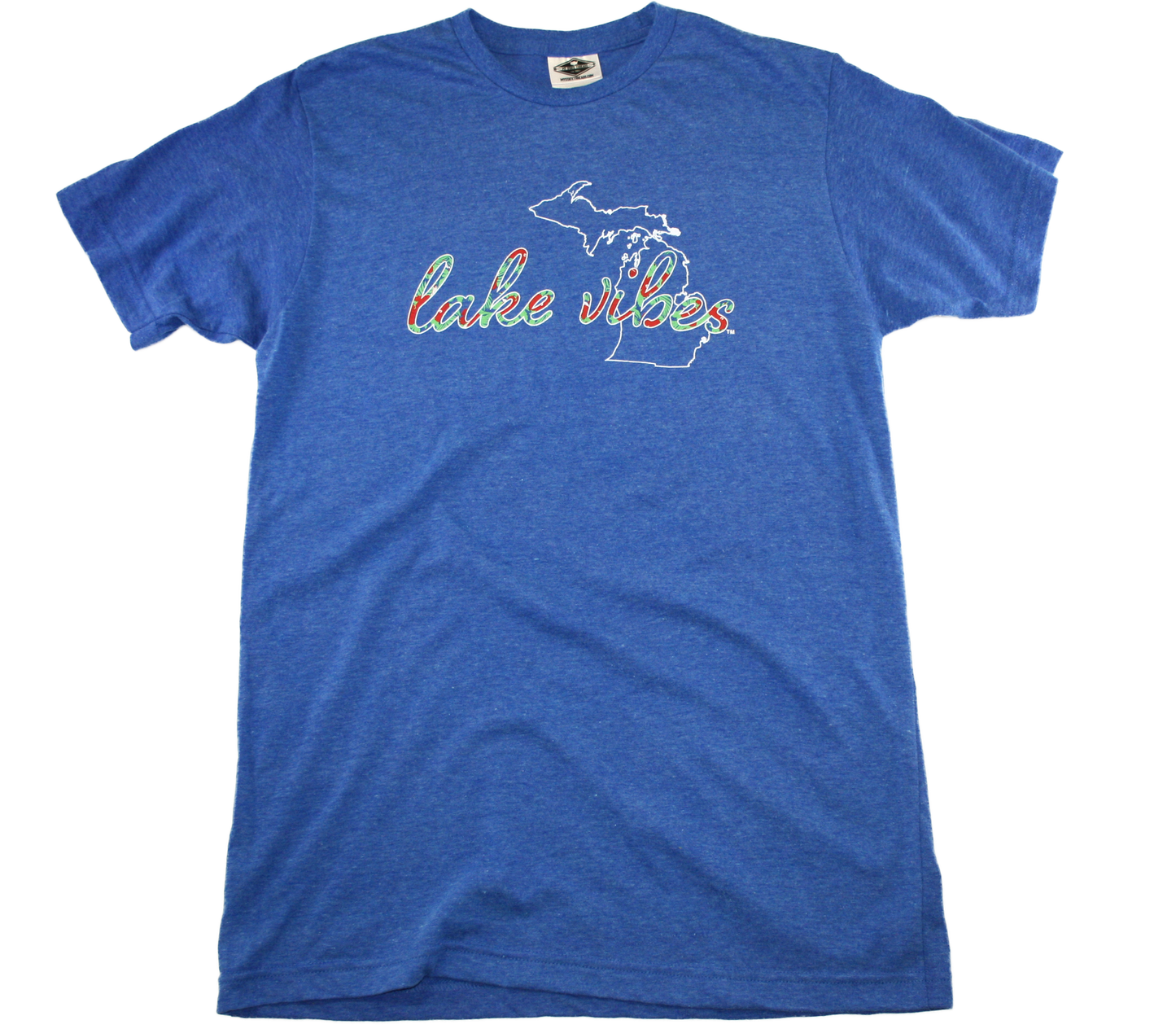 MICHIGAN BLUE TEE | LAKE VIBES | HIBISCUS - My State Threads