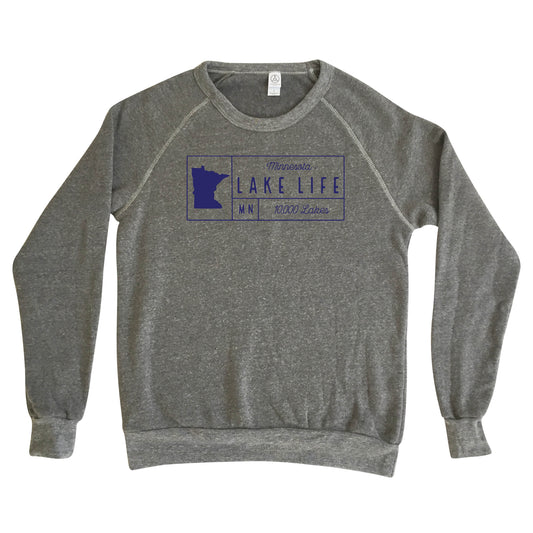 Minnesota Lake Grid - Fleece Sweatshirt