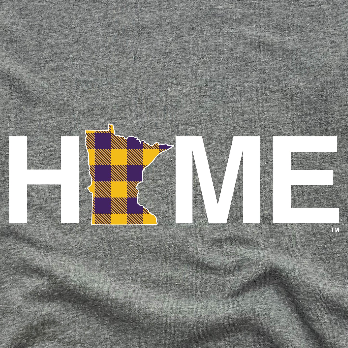 MINNESOTA SWEATSHIRT | HOME | PLAID PURPLE/GOLD