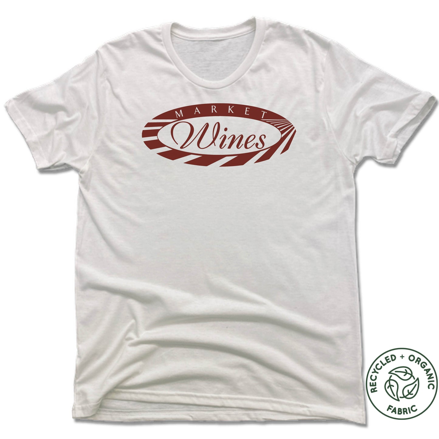 MARKET WINES | UNISEX WHITE Recycled Tri-Blend | LOGO