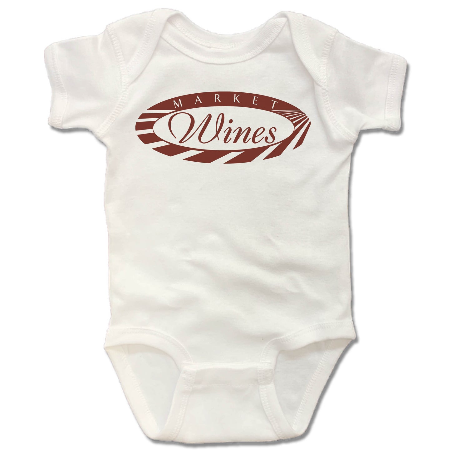 MARKET WINES | WHITE ONESIE | LOGO