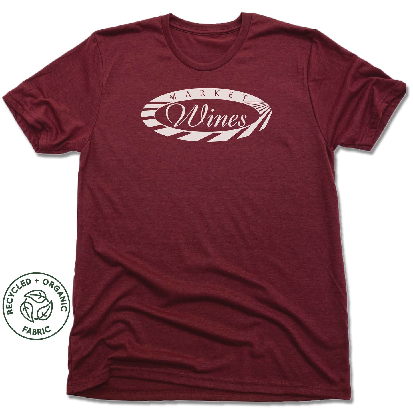 MARKET WINES | UNISEX VINO RED Recycled Tri-Blend | LOGO - My State Threads