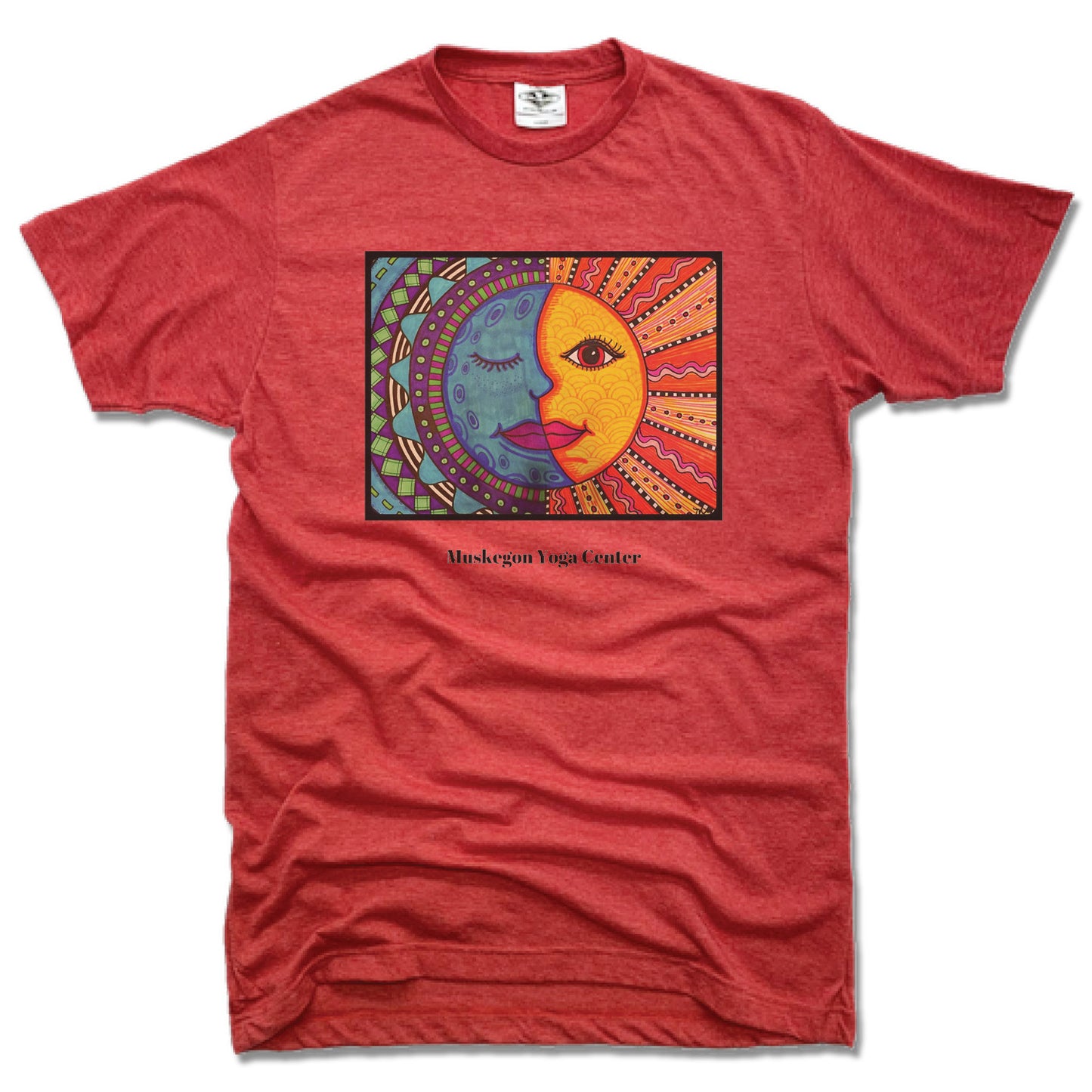 MUSKEGON YOGA | UNISEX RED TEE | LOGO