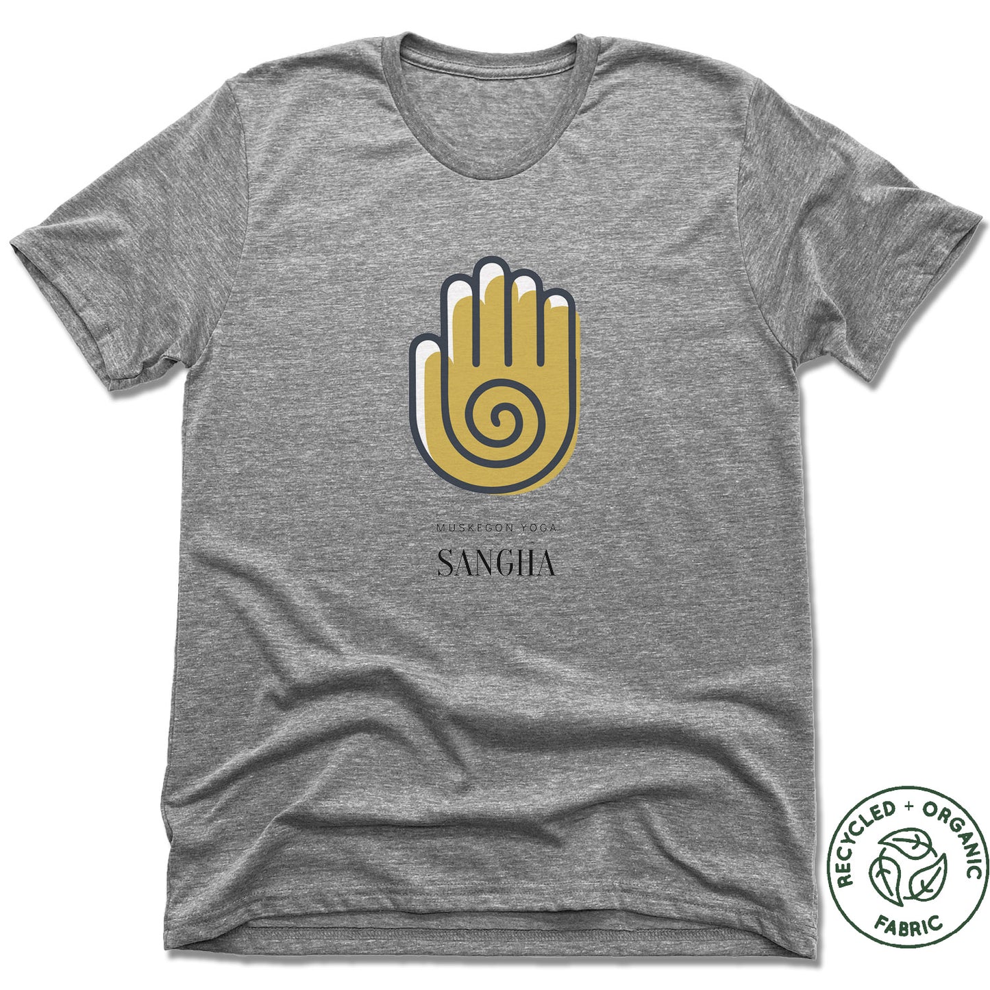 MUSKEGON YOGA | UNISEX GRAY Recycled Tri-Blend | SANGHA