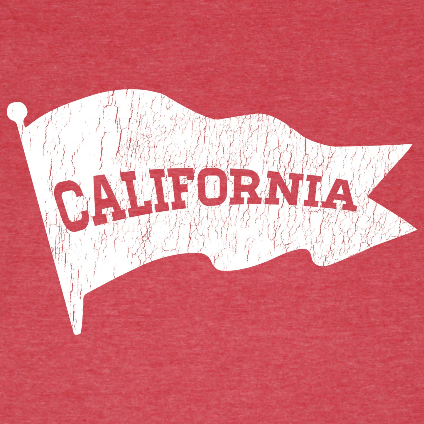 CALIFORNIA PENNANT TEE - RED