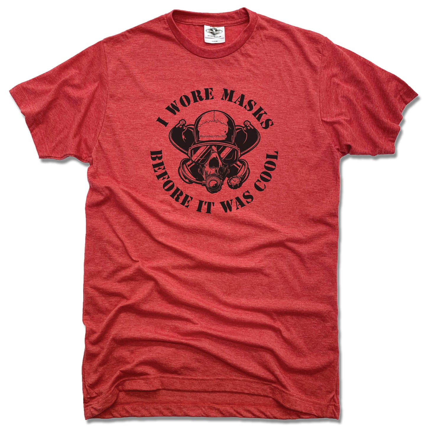 SUBWAY WATER SPORTS | UNISEX RED TEE | BLACK LOGO