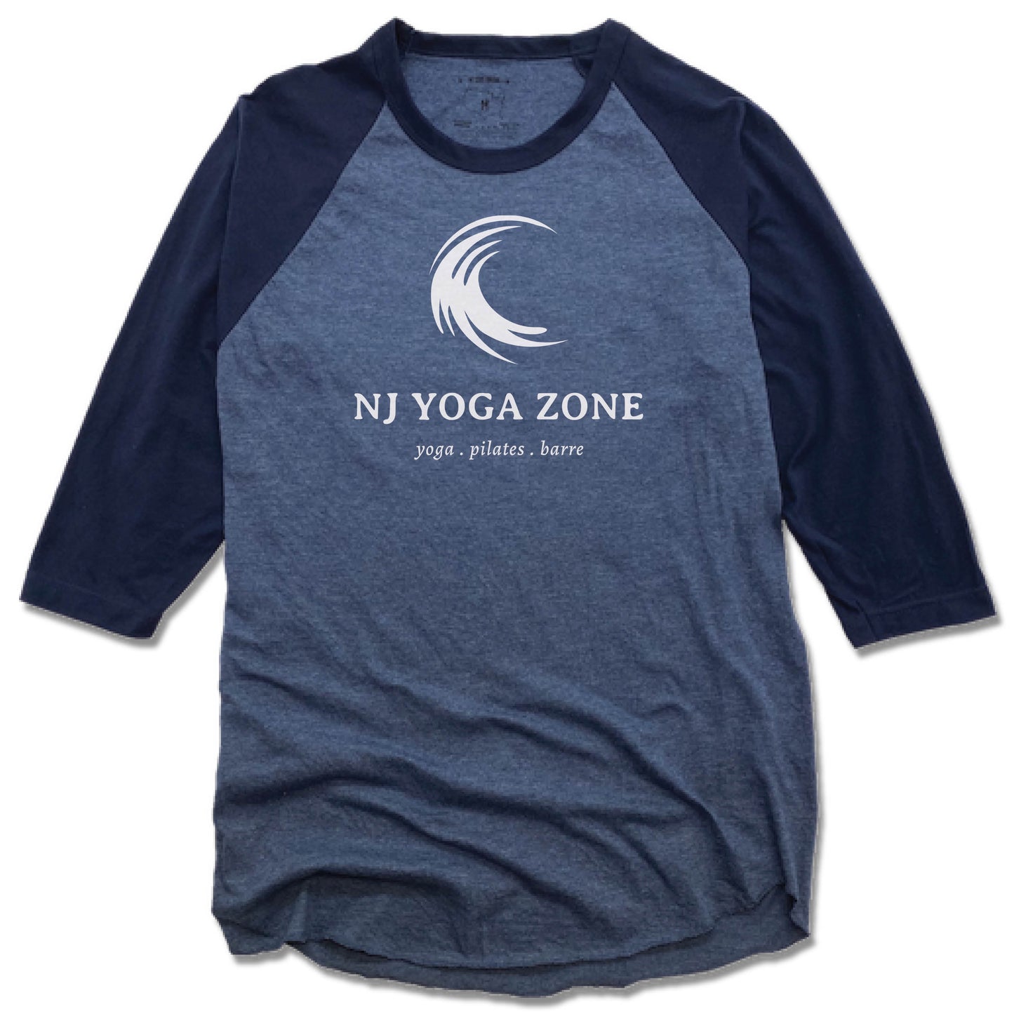 NJ YOGA ZONE | DENIM/NAVY 3/4 SLEEVE | WHITE LOGO