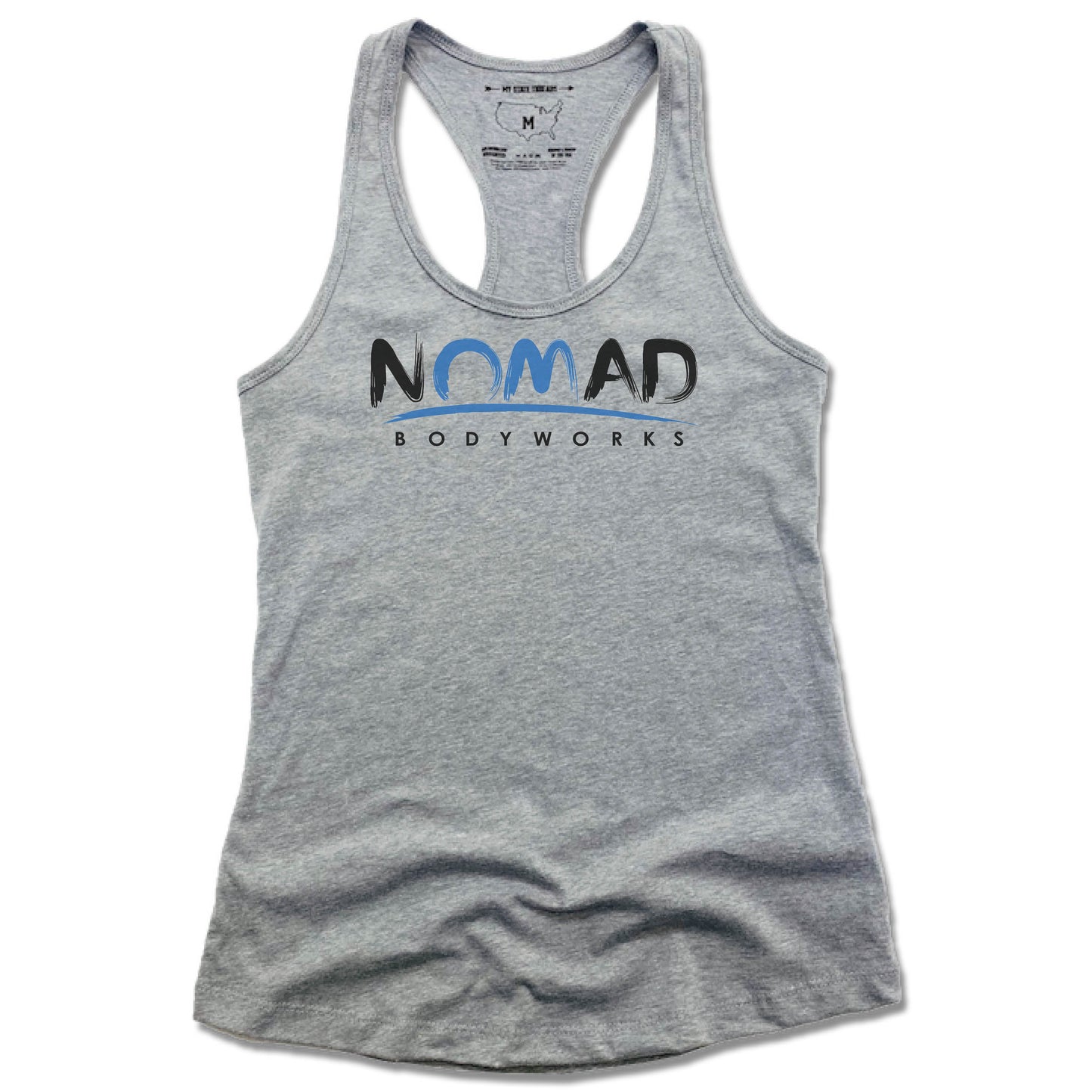 NOMAD BODYWORKS | LADIES GRAY TANK | LOGO