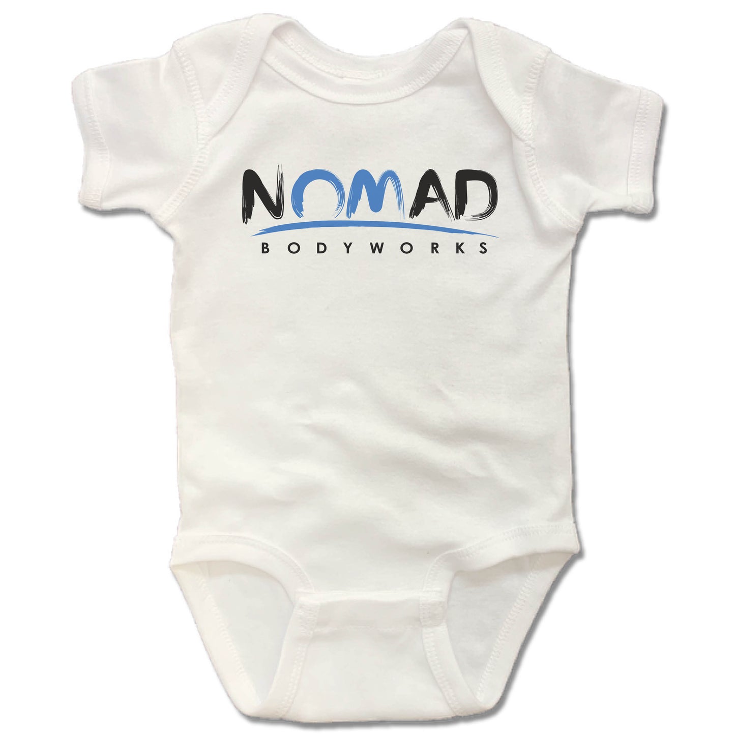 NOMAD BODYWORKS | WHITE ONESIE | LOGO