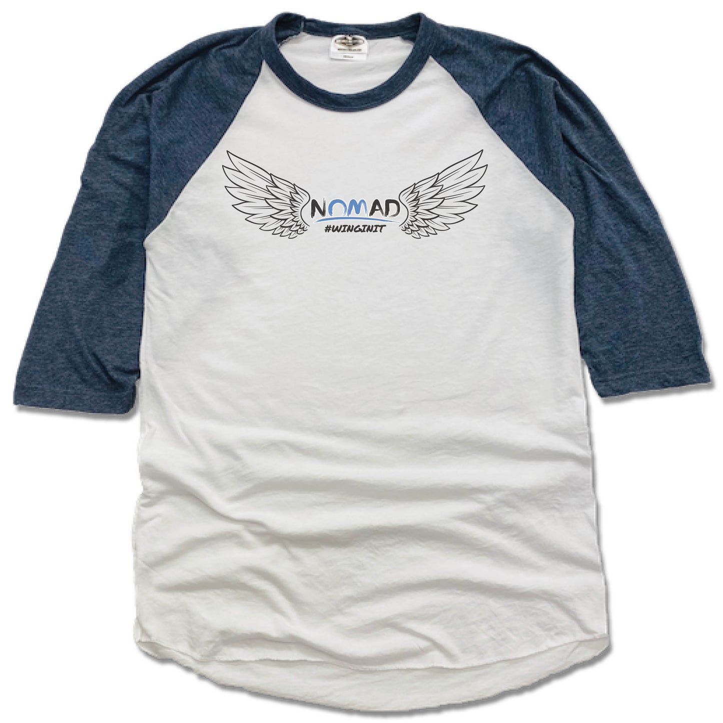 NOMAD BODYWORKS | NAVY 3/4 SLEEVE | WINGS