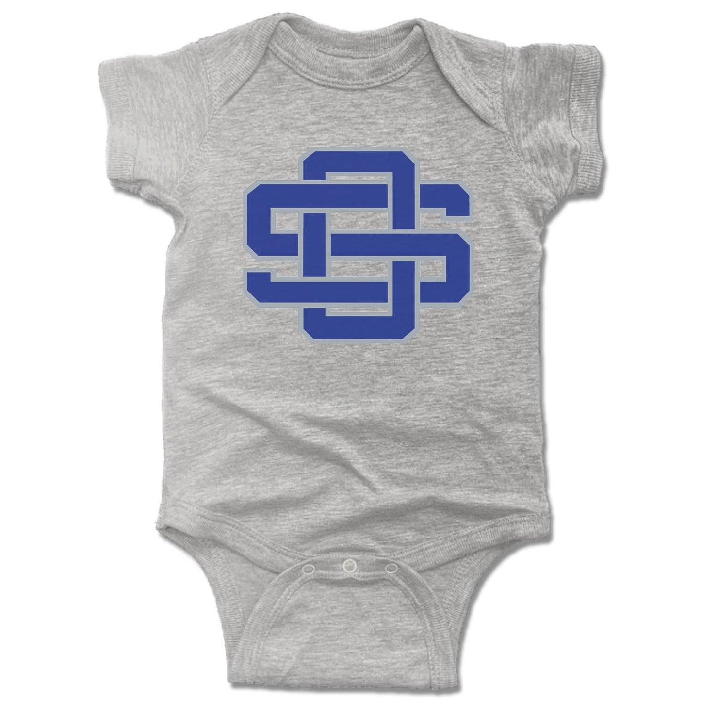 OCEAN SPRINGS| GRAY ONESIE | LOGO