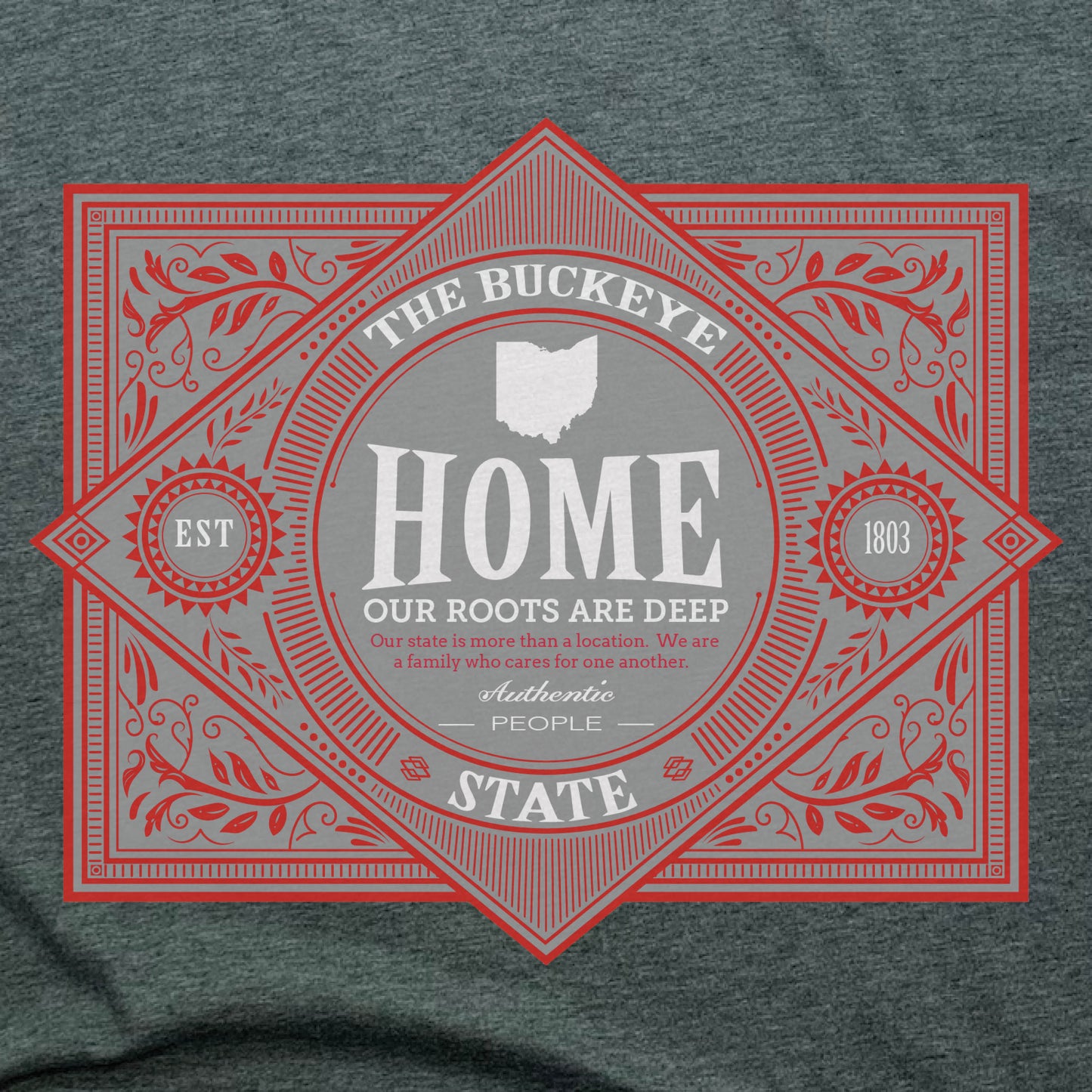 OHIO | KIDS TEE | VINTAGE BUCKEYE STATE