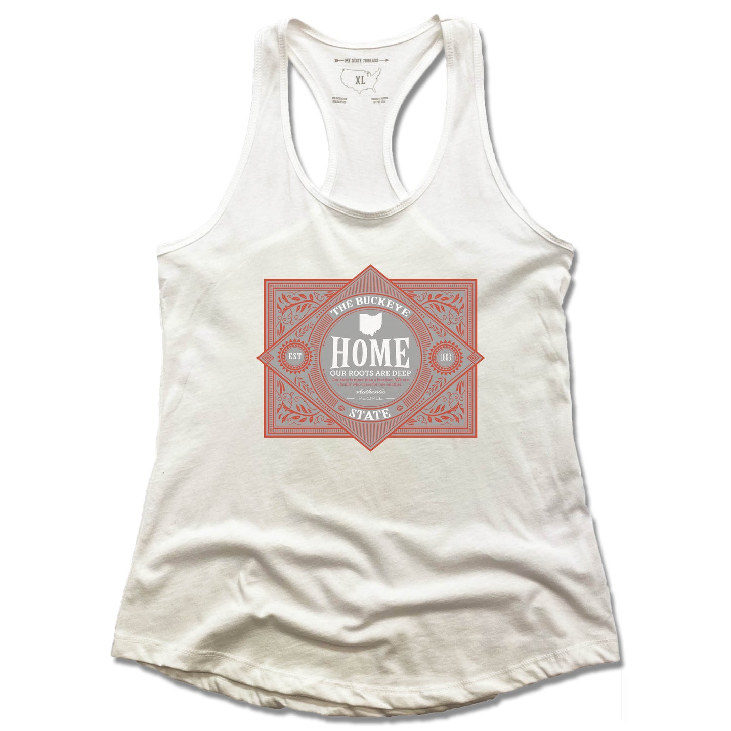 OHIO | LADIES TANK | VINTAGE BUCKEYE STATE