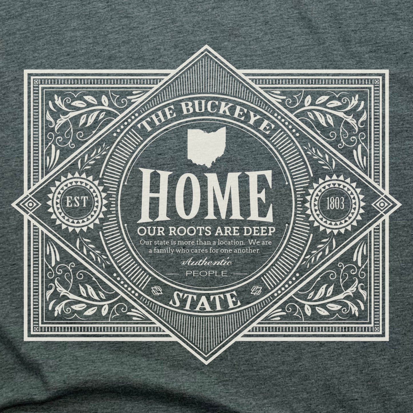 OHIO | LADIES V-NECK | VINTAGE WHITE