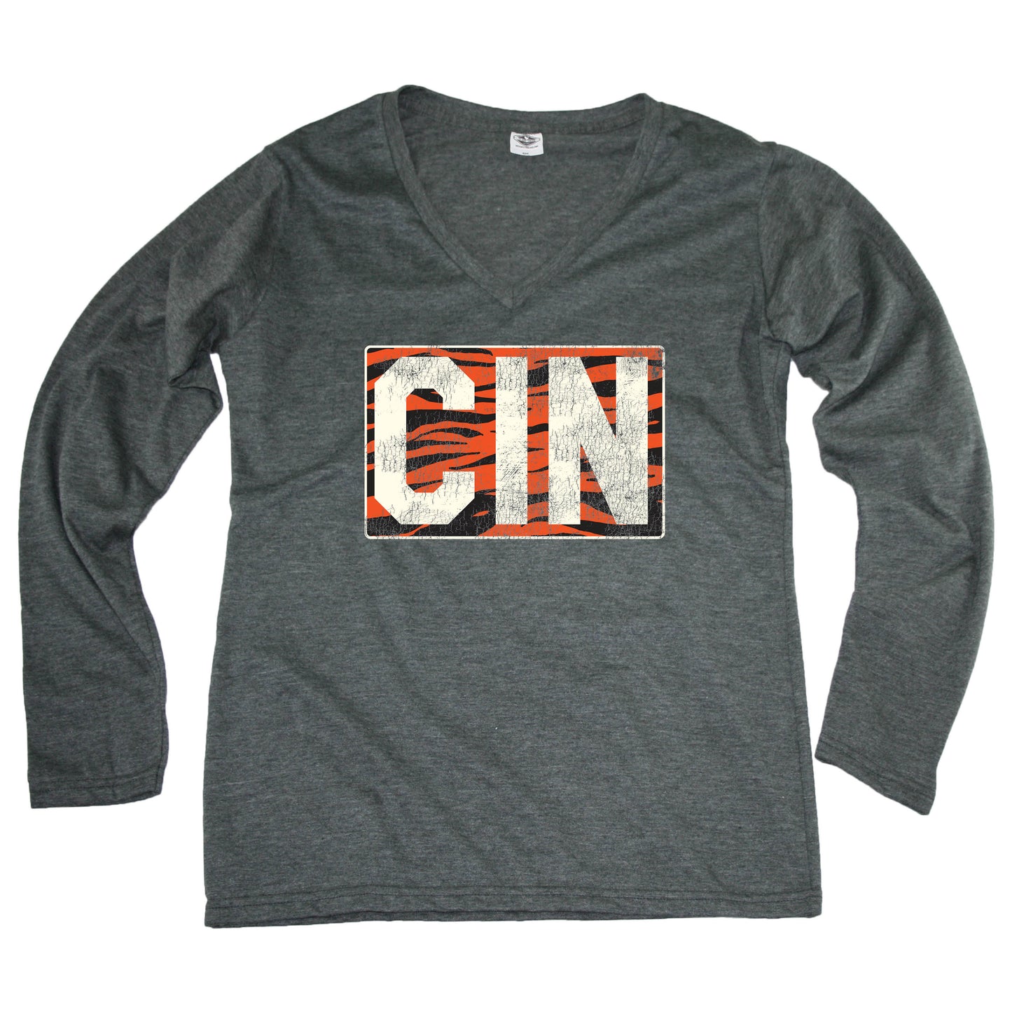Cincinnati Vintage Tiger Stripes - Ladies' Longsleeve