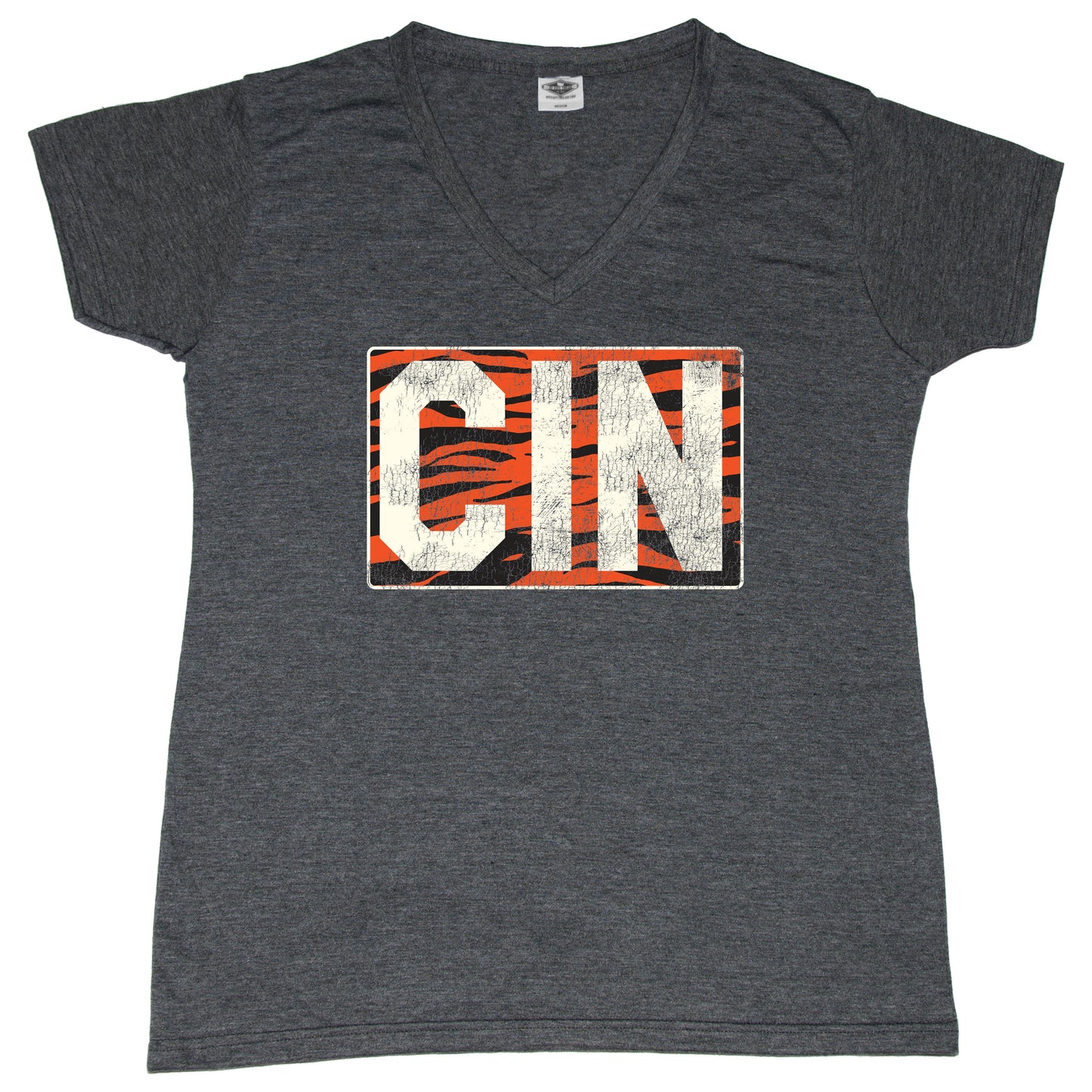 Cincinnati Vintage Tiger Stripes - Ladies' Tee