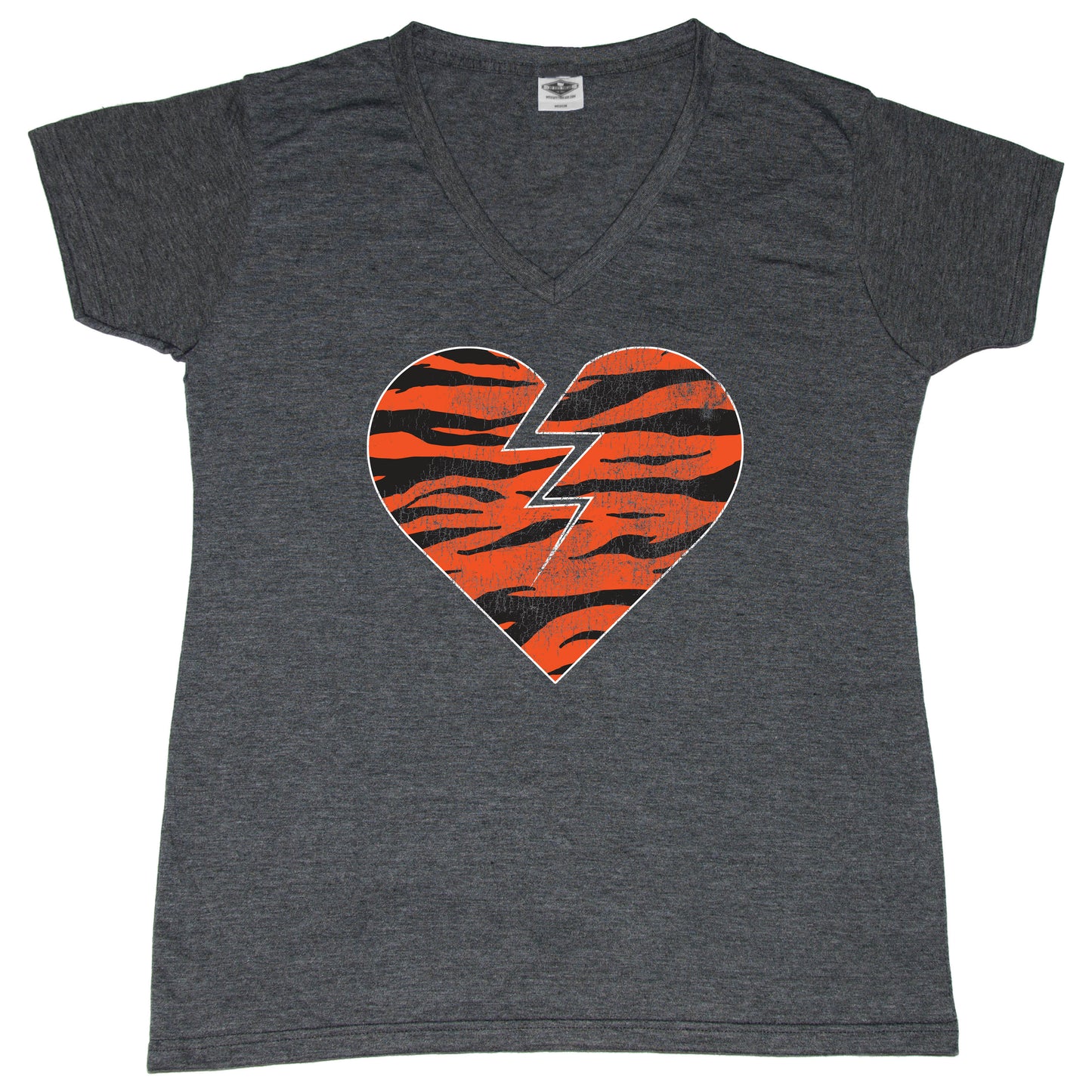 Broken Heart Tiger Stripes - Ladies' Tee