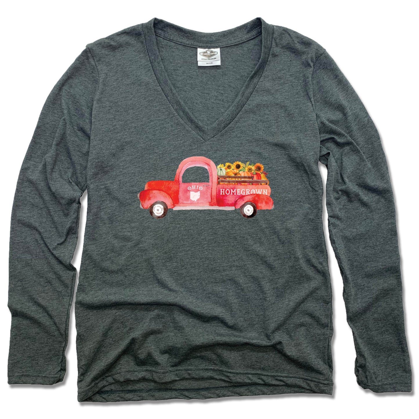 Ohio Fall Homegrown Truck - Ladies' Longsleeve