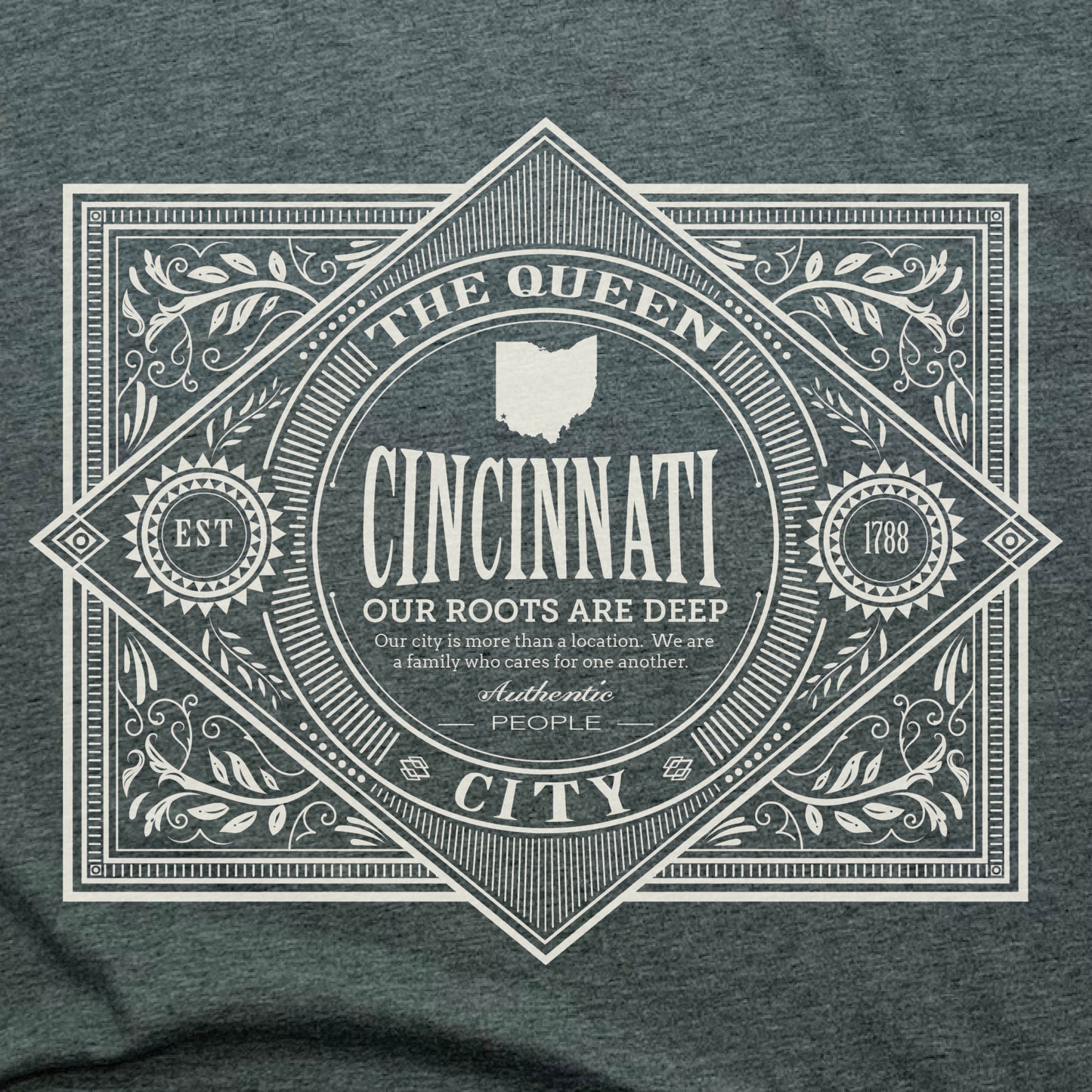 CINCINNATI | LADIES LONGSLEEVE | VINTAGE WHITE