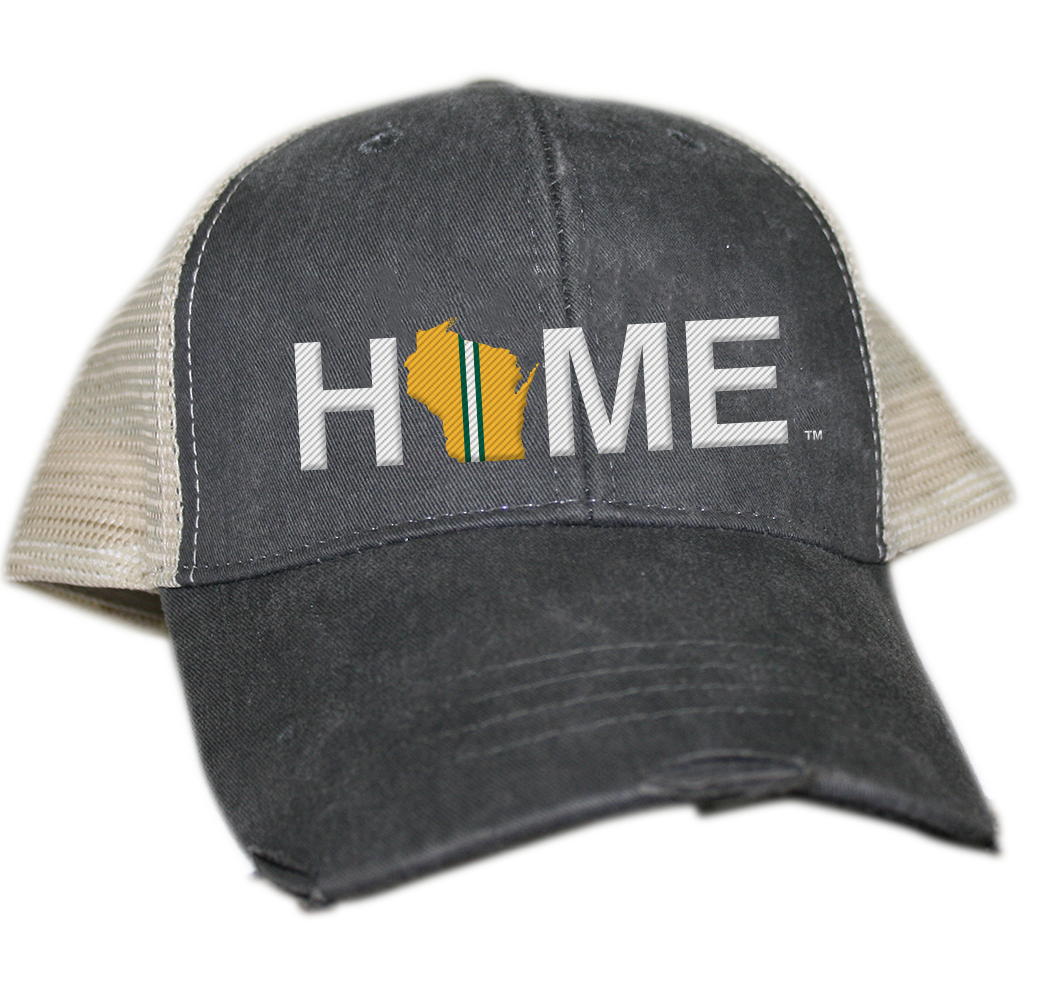 WISCONSIN HAT | HOME | Green/Yellow - My State Threads