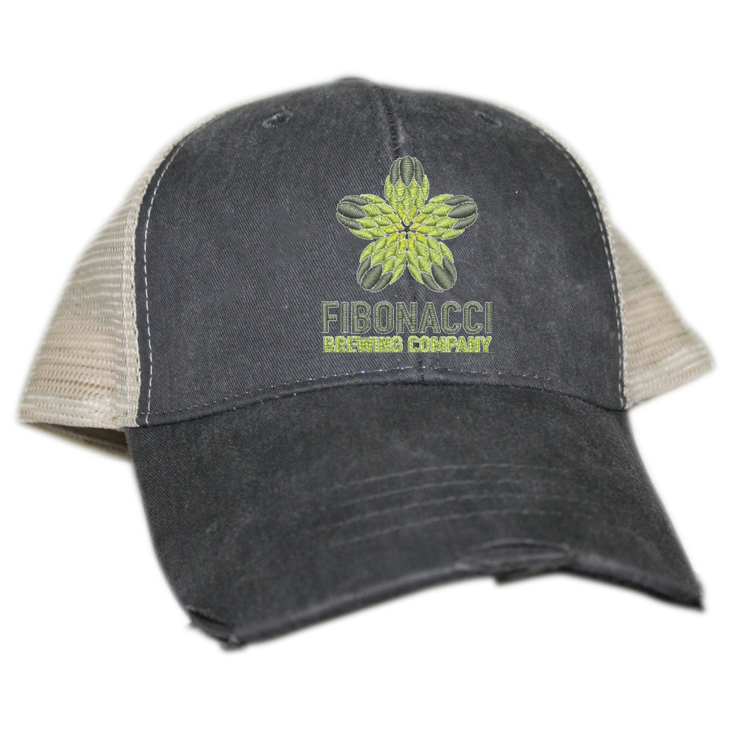 FIBONACCI BREWING COMPANY | EMBROIDERED MESH HAT | COLOR LOGO