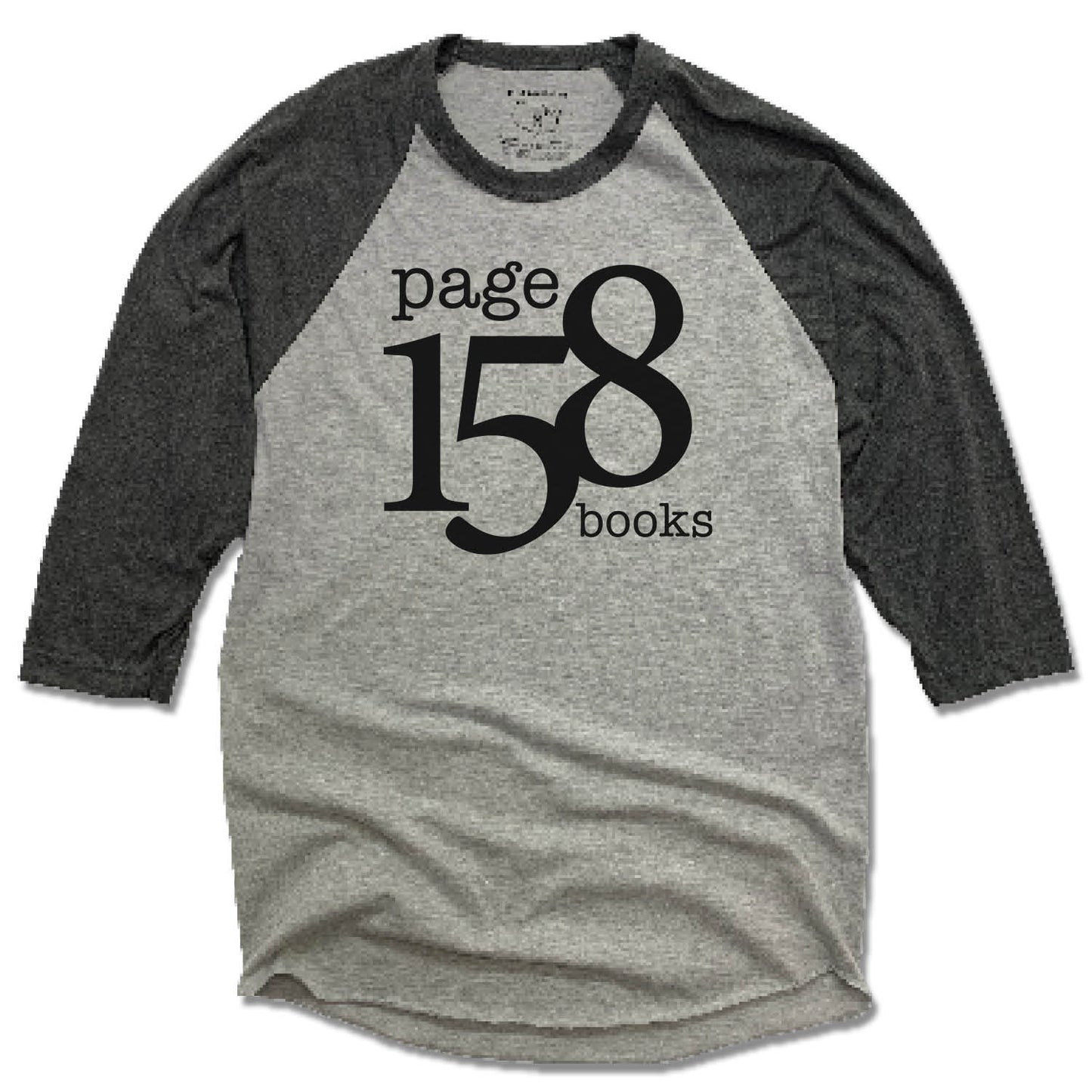 PAGE 158 BOOKS | 3/4 SLEEVE | BLACK LOGO