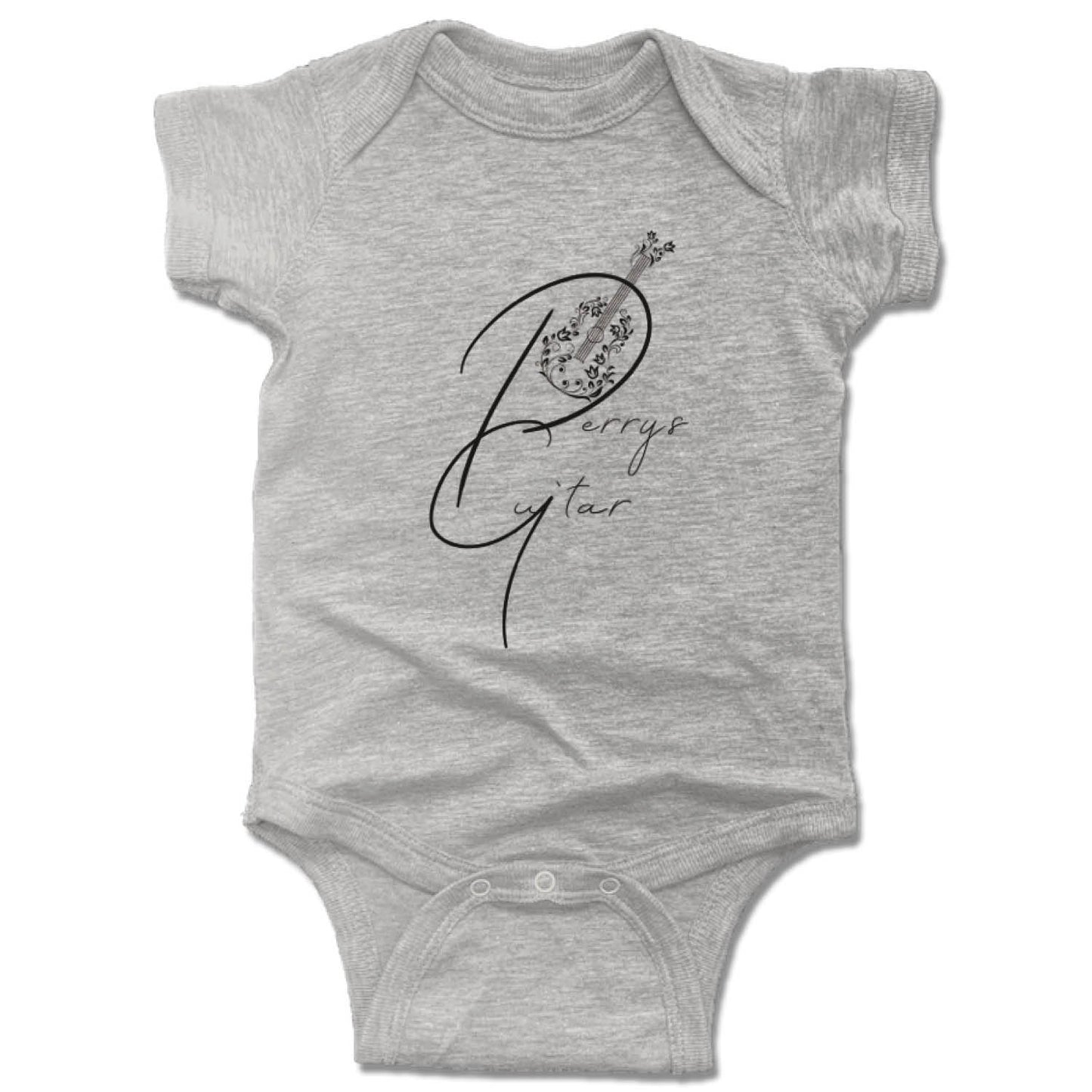 PERRYSGUITAR | GRAY ONESIE | BLACK LOGO