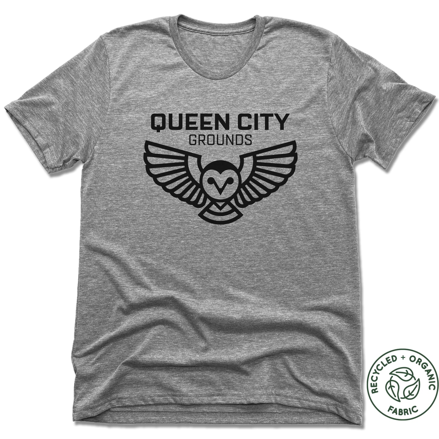 QUEEN CITY GROUNDS | UNISEX GRAY Recycled Tri-Blend - My State Threads