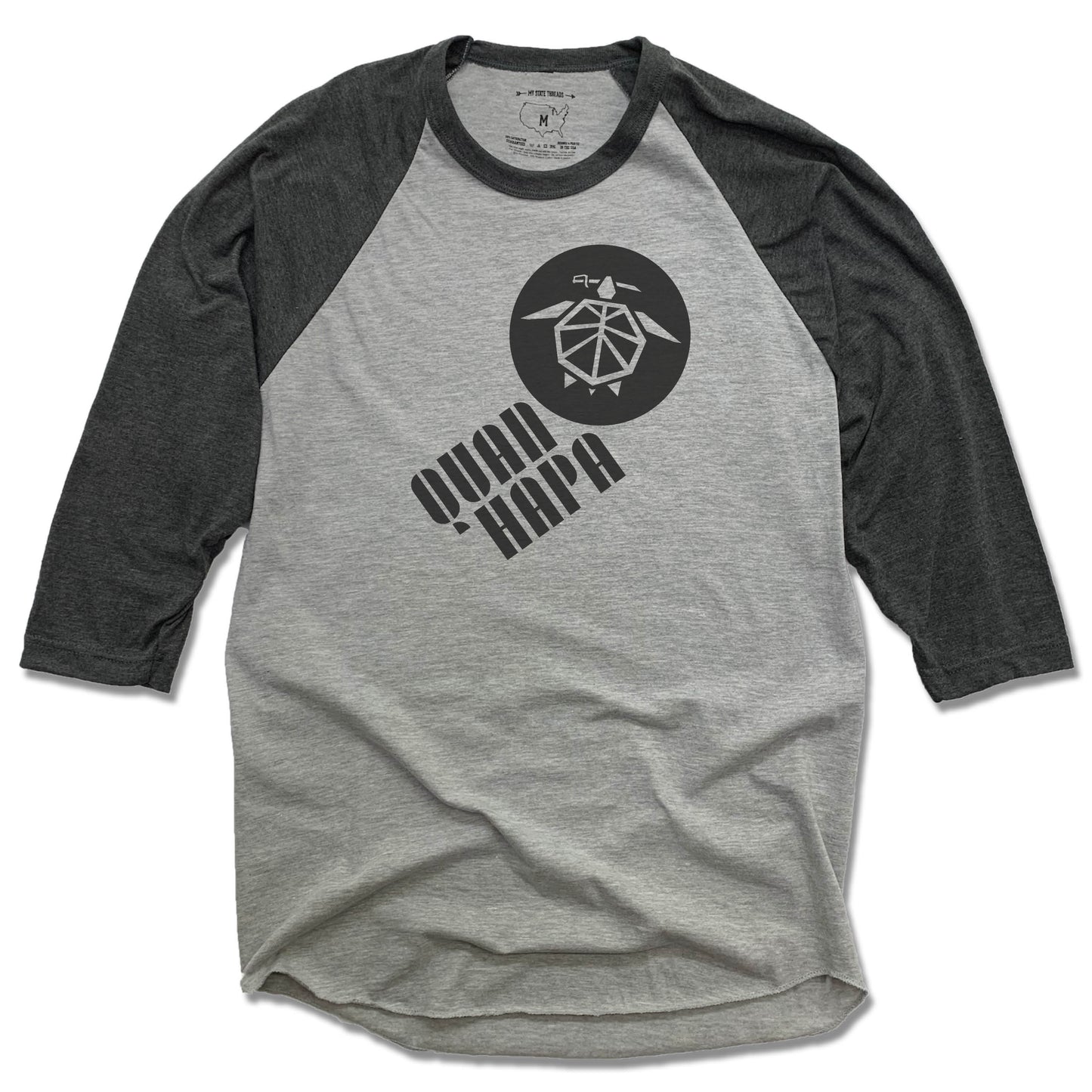 OHIO 3/4 SLEEVE | Quan Hapa Logo - My State Threads