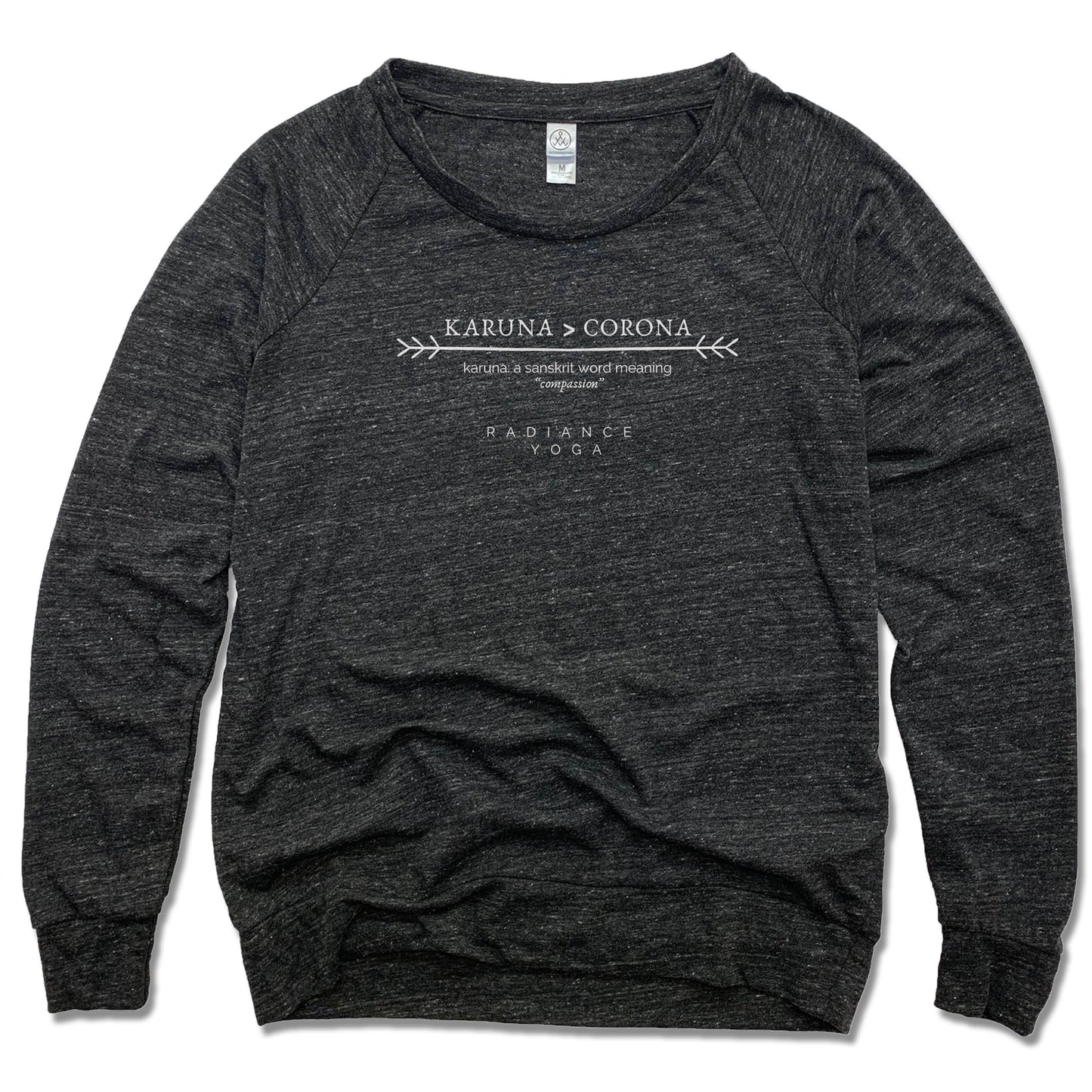 RADIANCE YOGA | LADIES SLOUCHY | WHITE KARUNA CORONA