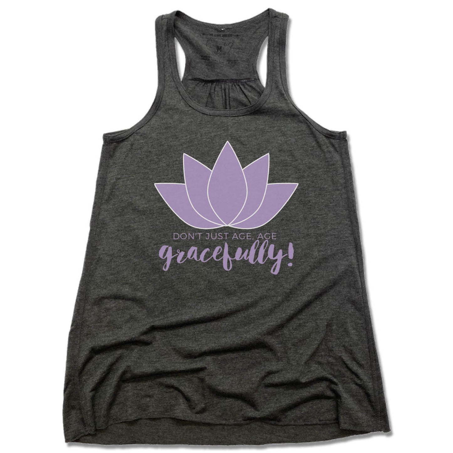 RESTORINGBFNS | LADIES GRAY FLOWY TANK | GRACEFULLY