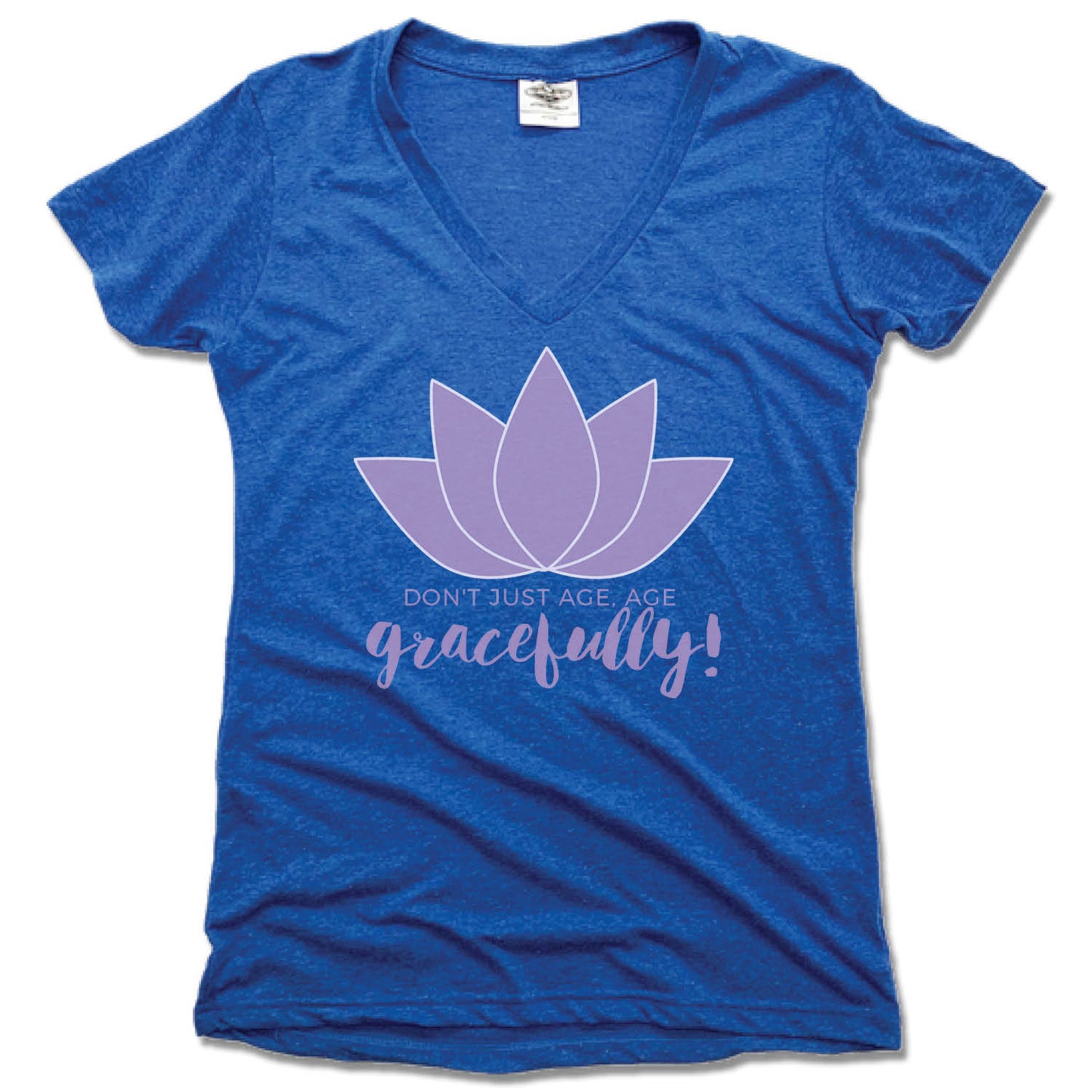RESTORINGBFNS | LADIES BLUE V-NECK | GRACEFULLY