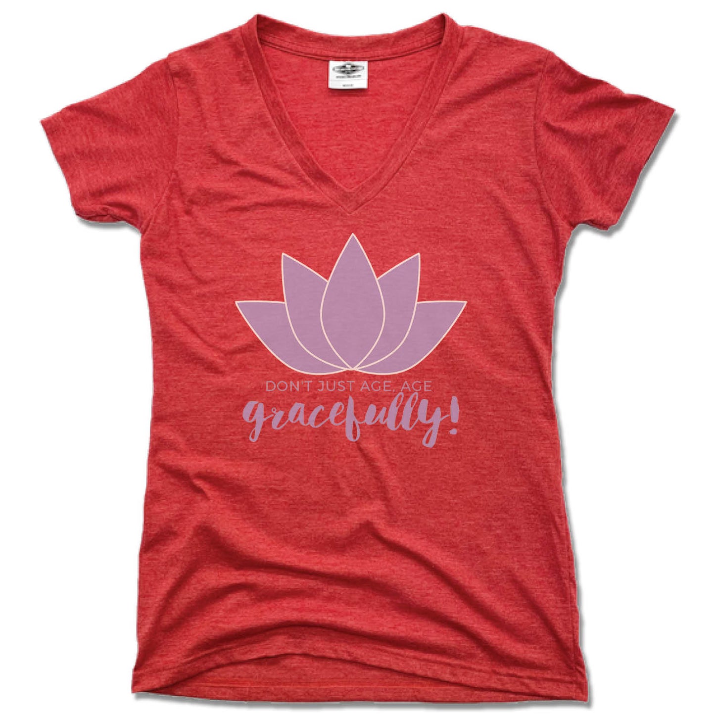 RESTORINGBFNS | LADIES RED V-NECK | GRACEFULLY