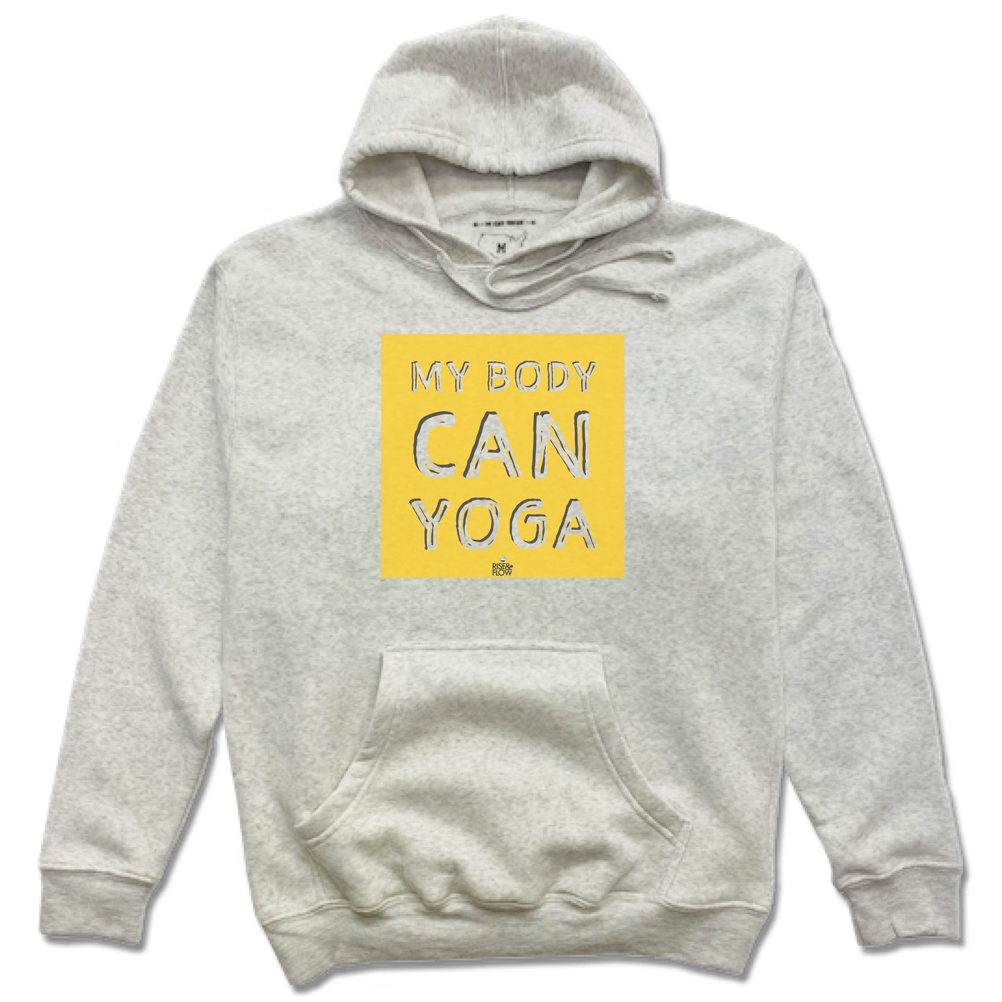 RISE AND FLOW YOGA STUDIO | HOODIE | YELLOW LOGO