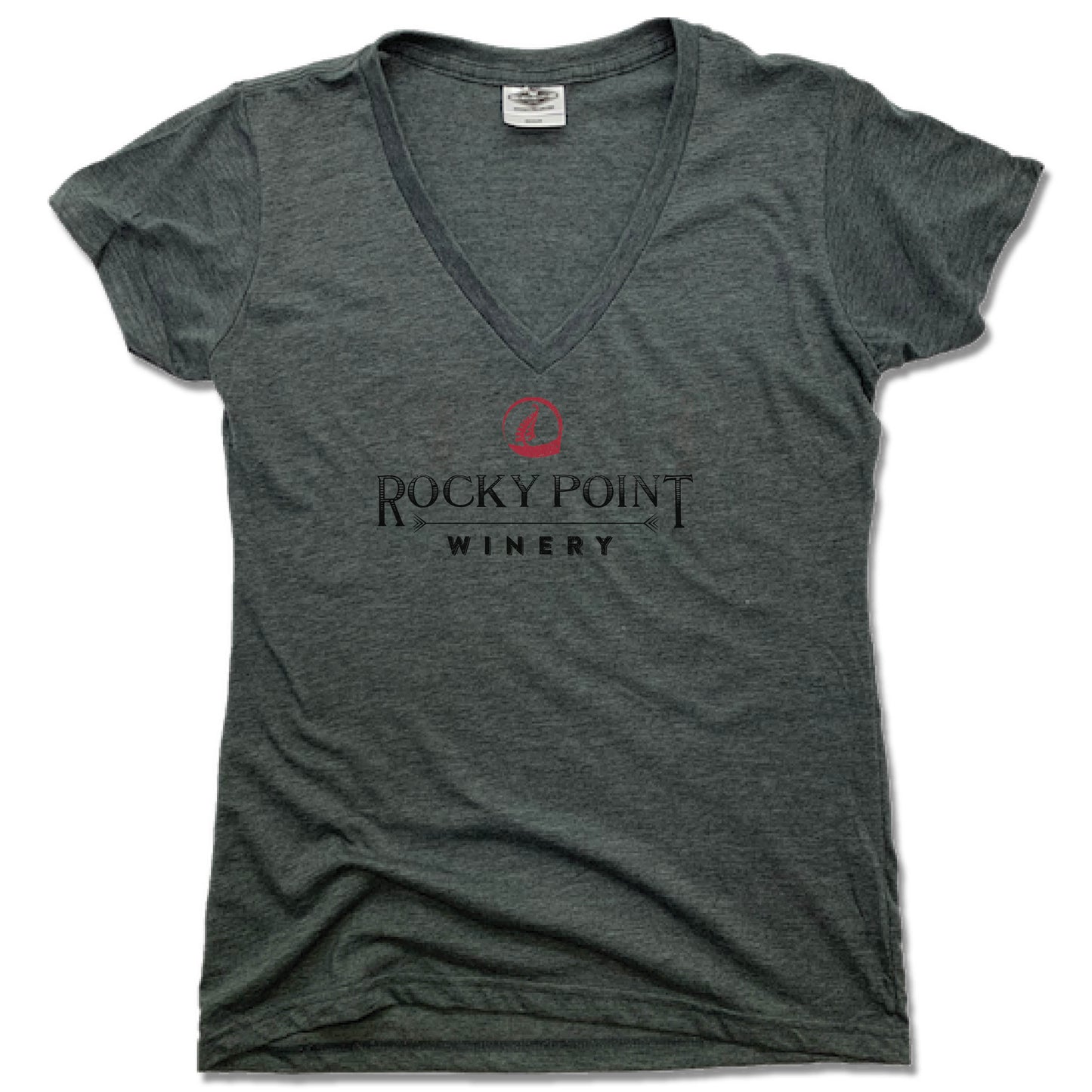 ROCKY POINT WINERY | LADIES V-NECK | LOGO